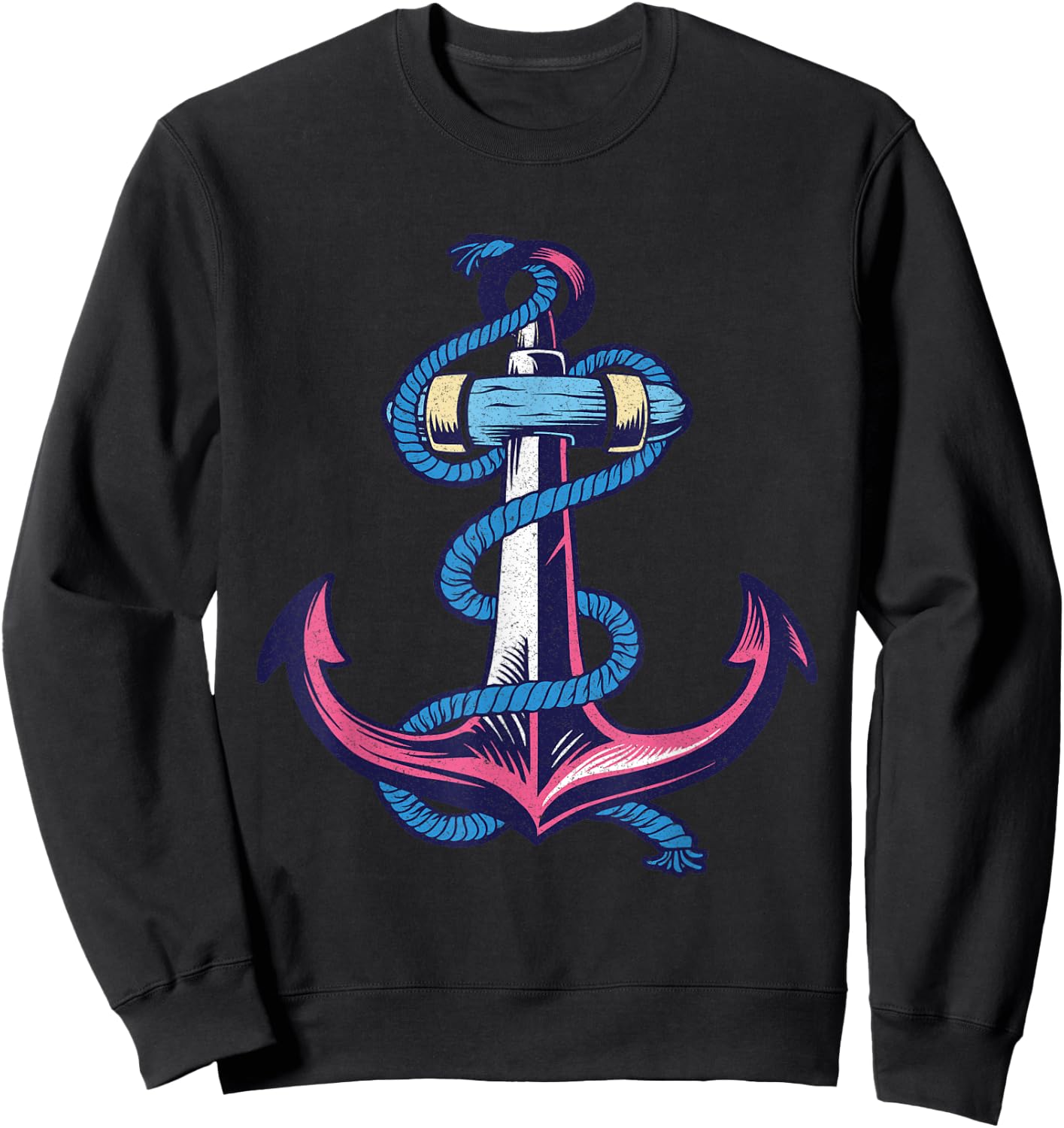 Anchor Nautical Anchor Sweatshirt - Sweatshirt | Black