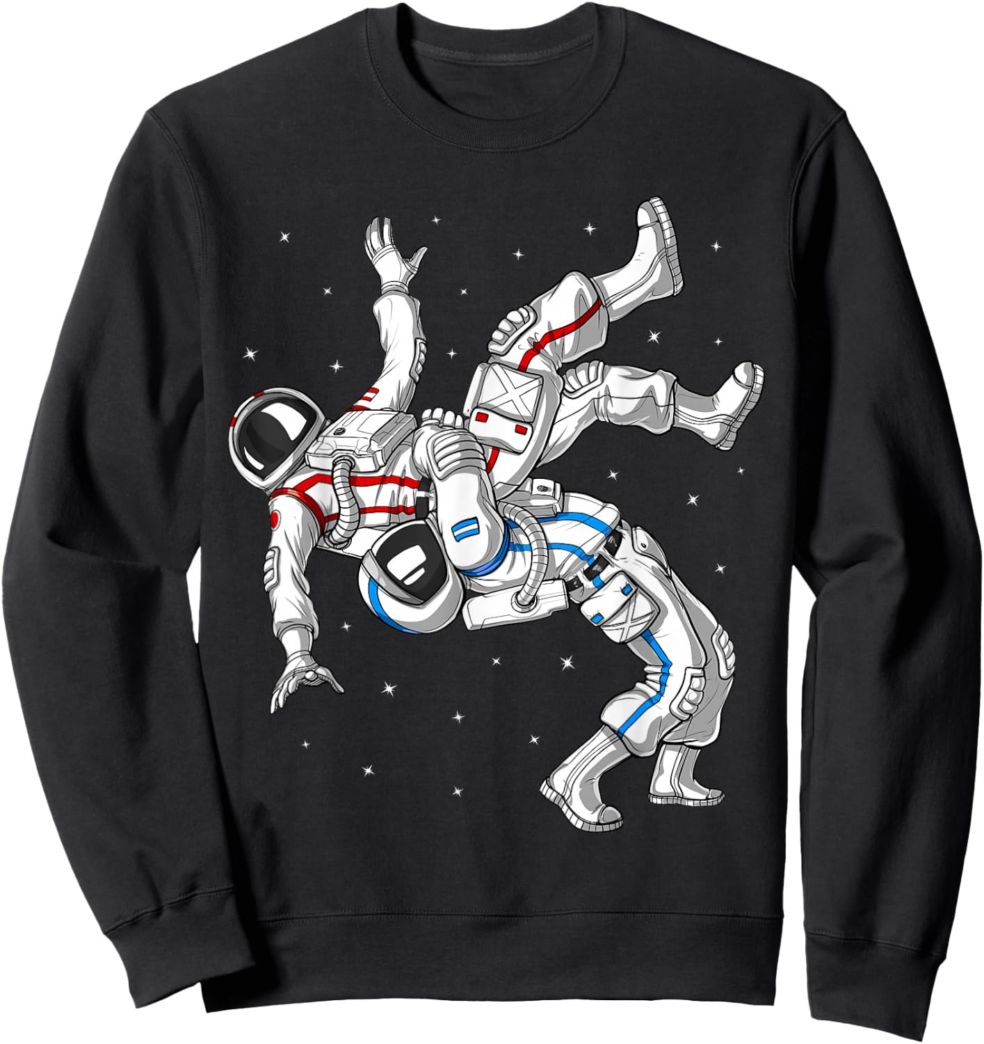 Astronauts Wrestling Jiu-Jitsu Judo Martial Arts Wrestlers Sweatshirt - Sweatshirt | Black