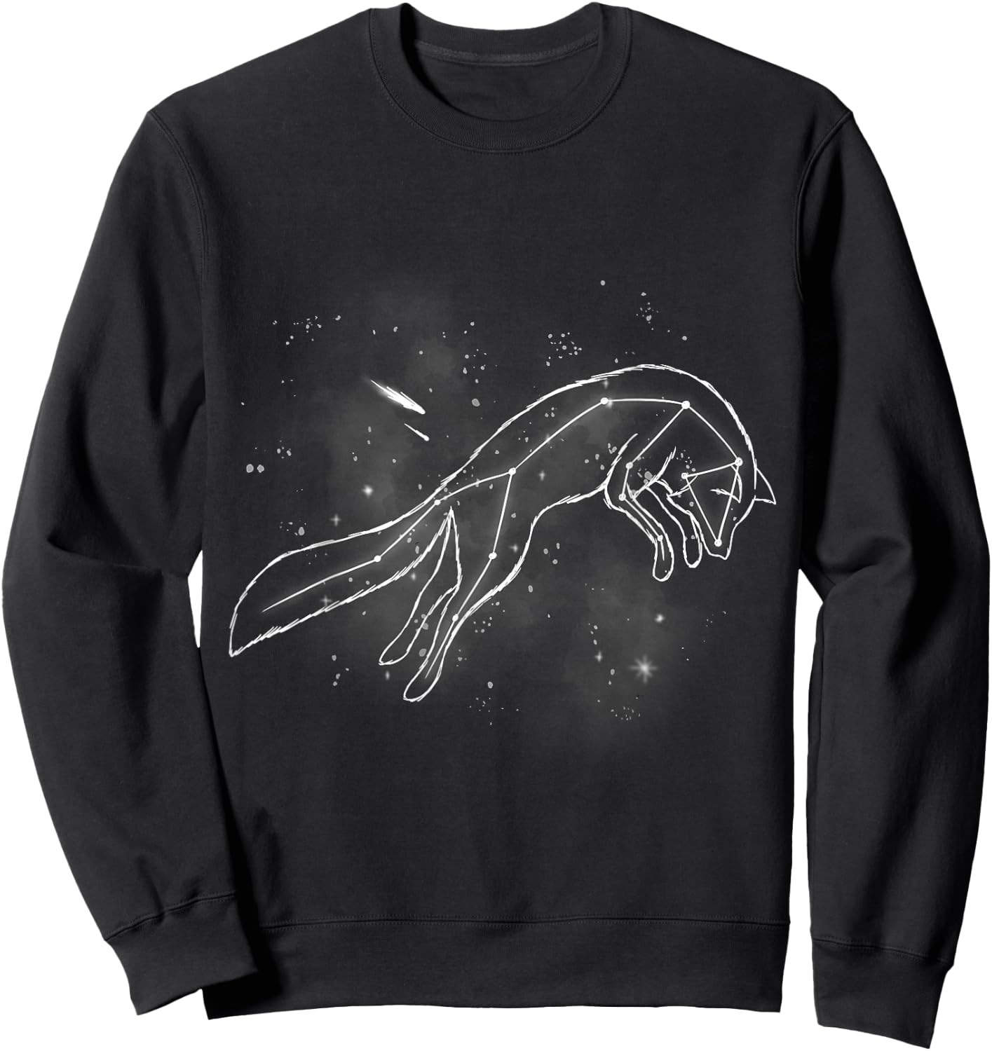 Fox Star Moon Foxes Sweatshirt - Sweatshirt | Black