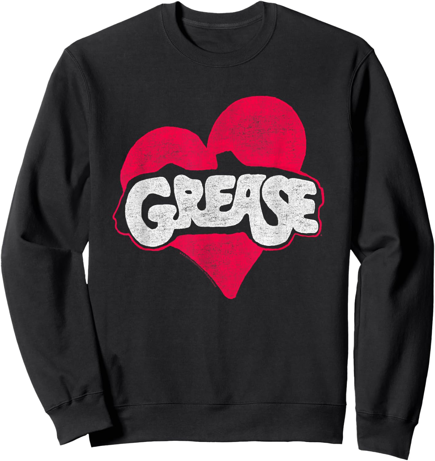 Grease Heart Sweatshirt - Sweatshirt | Black