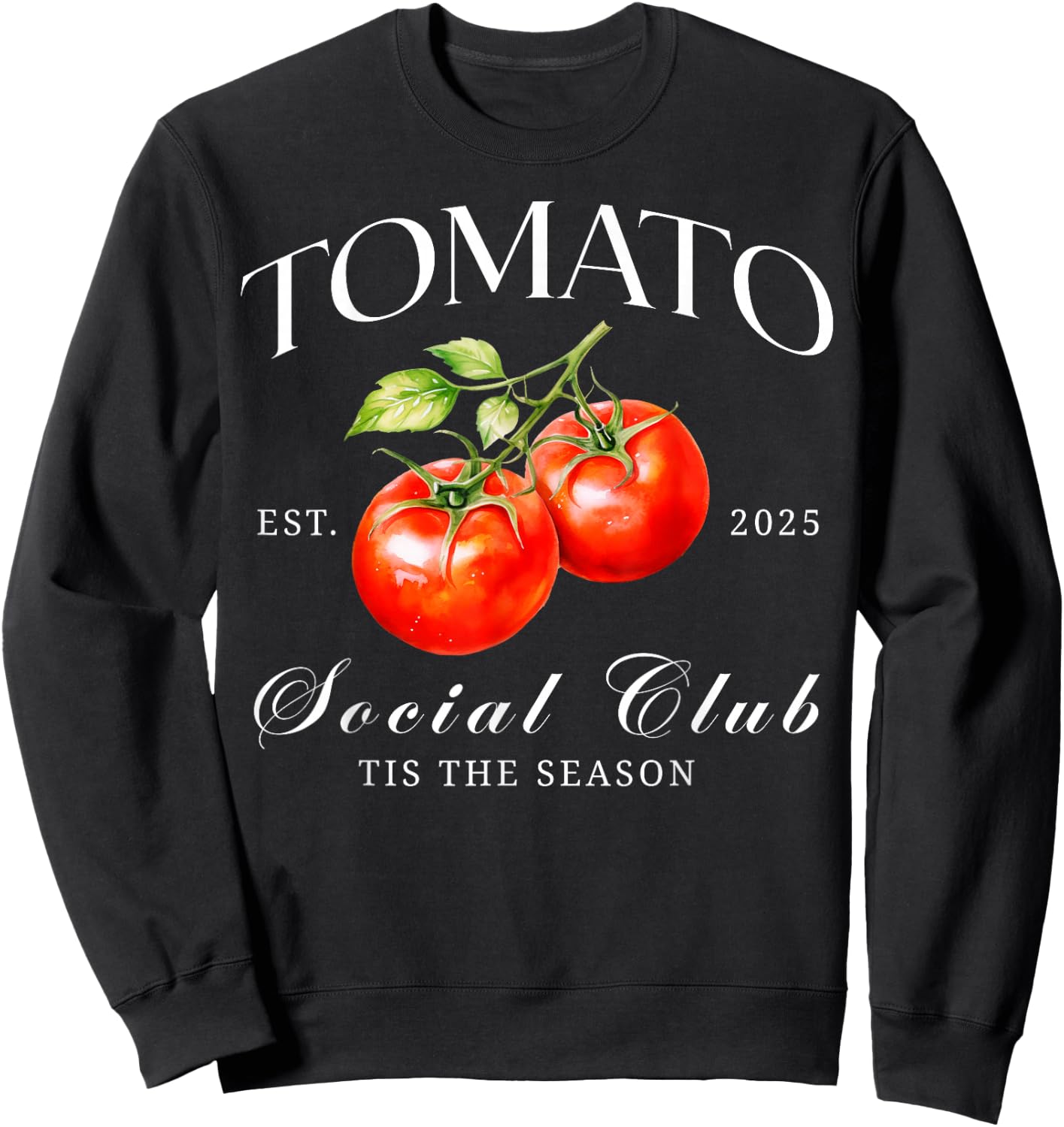 Tomato Season Social Club Gardening Vegetables Farmer Sweatshirt - Sweatshirt | Black