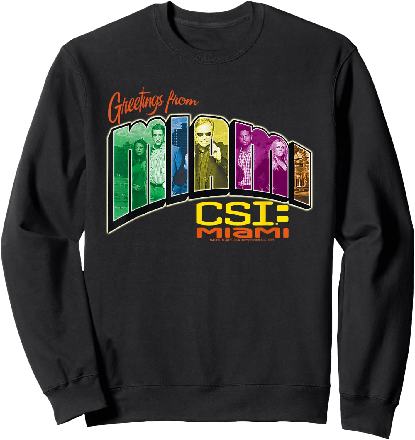 CSI: Miami Greeting From Miami Sweatshirt - Sweatshirt | Black