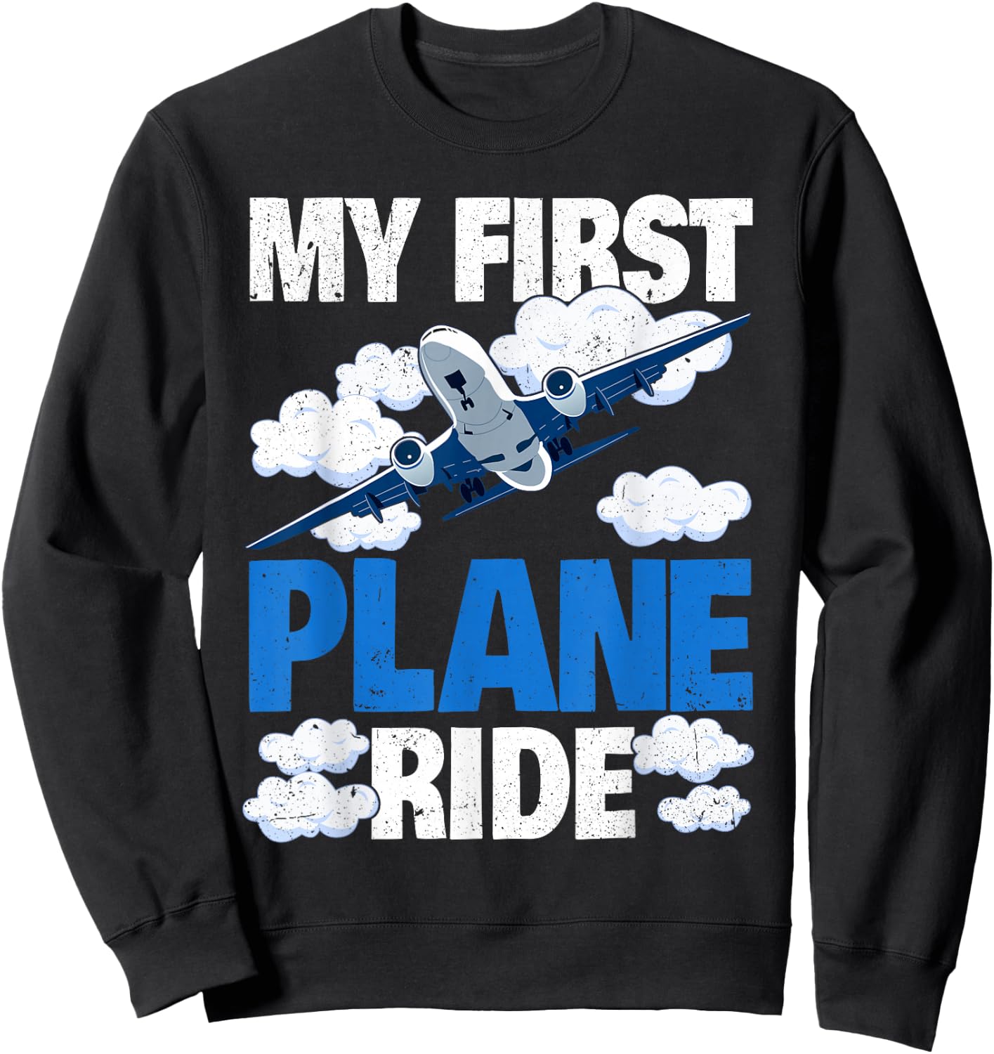 My First Plane Ride Sweatshirt - Sweatshirt | Black