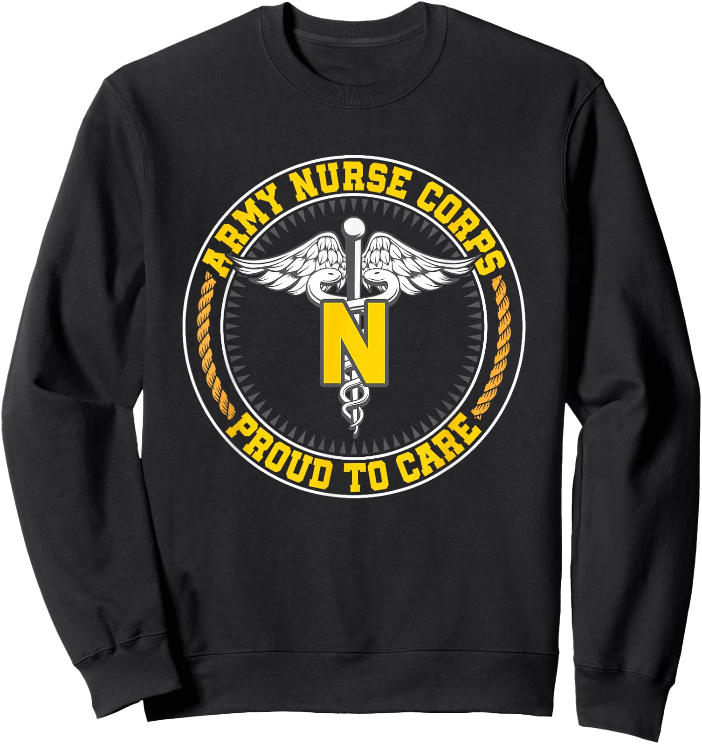 Nurse Corps Proud To Care Sweatshirt - Sweatshirt | Black