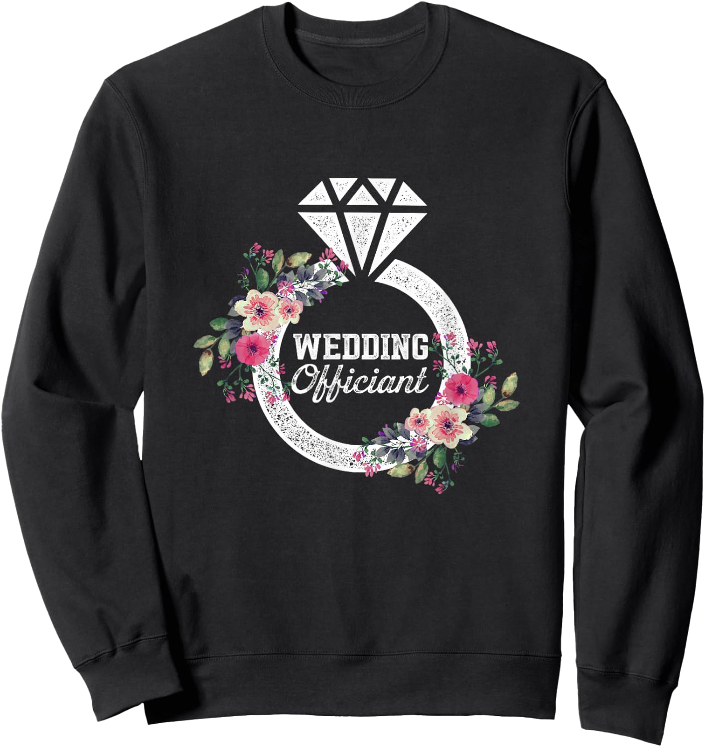 Wedding Officiant Art USA Internet Ordained Minister Gift Sweatshirt - Sweatshirt | Black