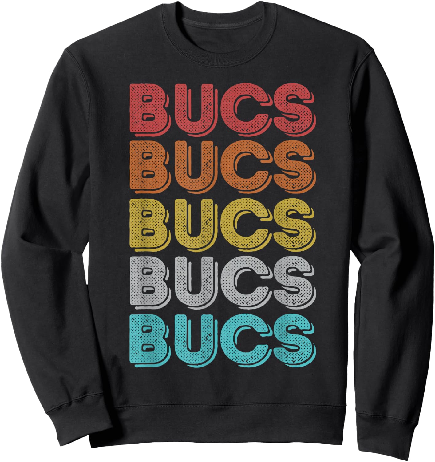 Vintage Retro Bucs Sweatshirt - Sweatshirt | Black