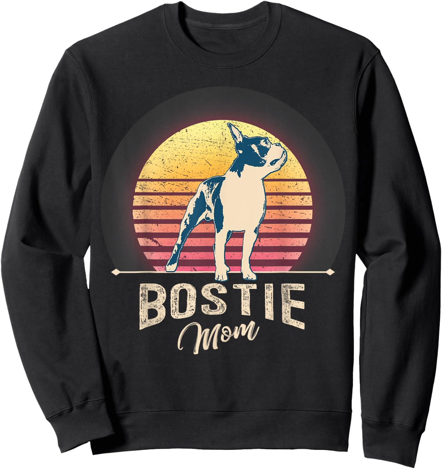 Boston Terrier Boston-Bulldog Sweatshirt - Sweatshirt | Black