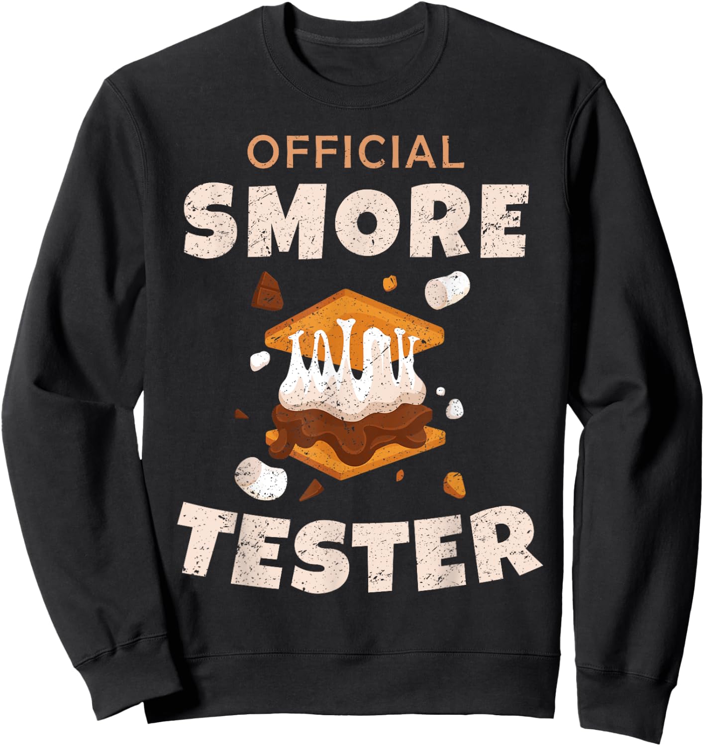 Camping Crew Official Smore Tester Marshmallows S'Mores 2025 Sweatshirt - Sweatshirt | Black