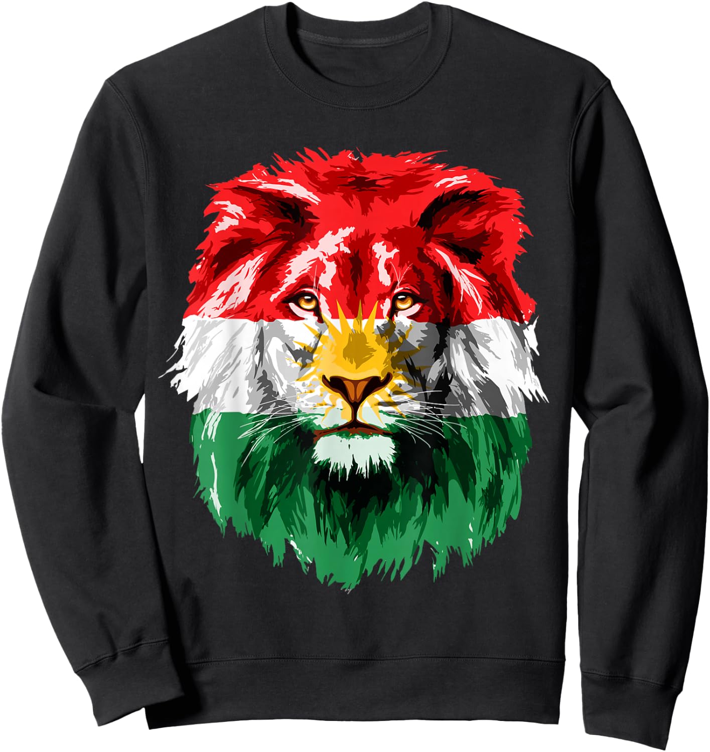 Kurdistan Flag Kurdish Kurds Lion Kurd Flag Sweatshirt - Sweatshirt | Black