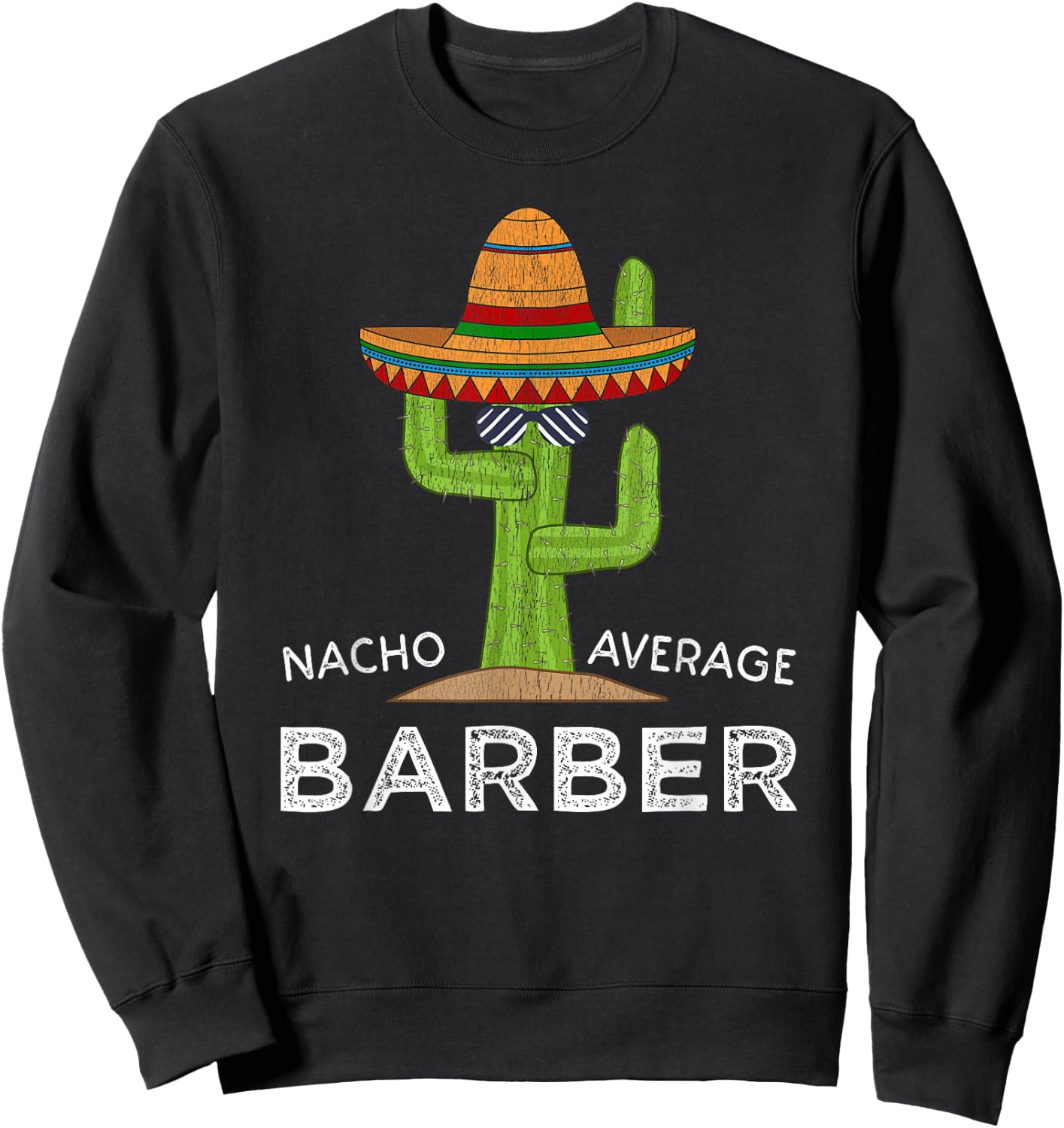 Cartba Barber Funny Barber - -Adults/Kids, Black, Small, Short Sleeve, Classic Fit, , Cartoon, Meme, Birthday, Exercise & Fitness, Themed, 1 Count Sweatshirt - Sweatshirt | Black