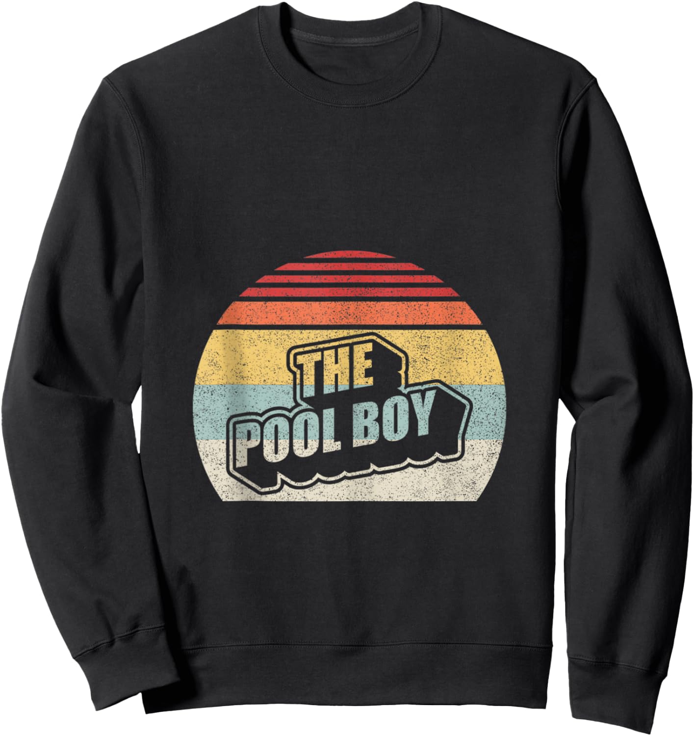 Vintage Retro The Boy Pool Sweatshirt - Sweatshirt | Black