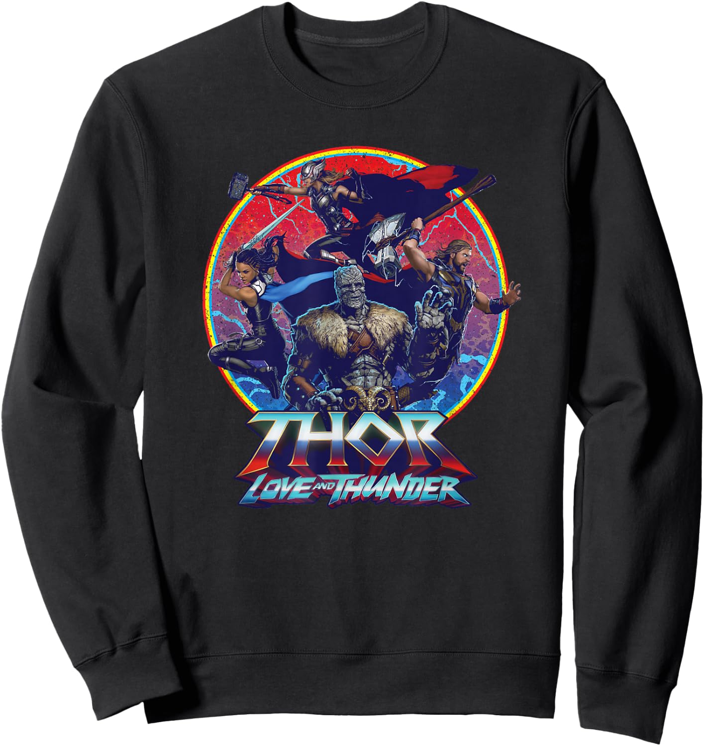 Marvel Thor: Love and Thunder Character Badge Sweatshirt - Sweatshirt | Black