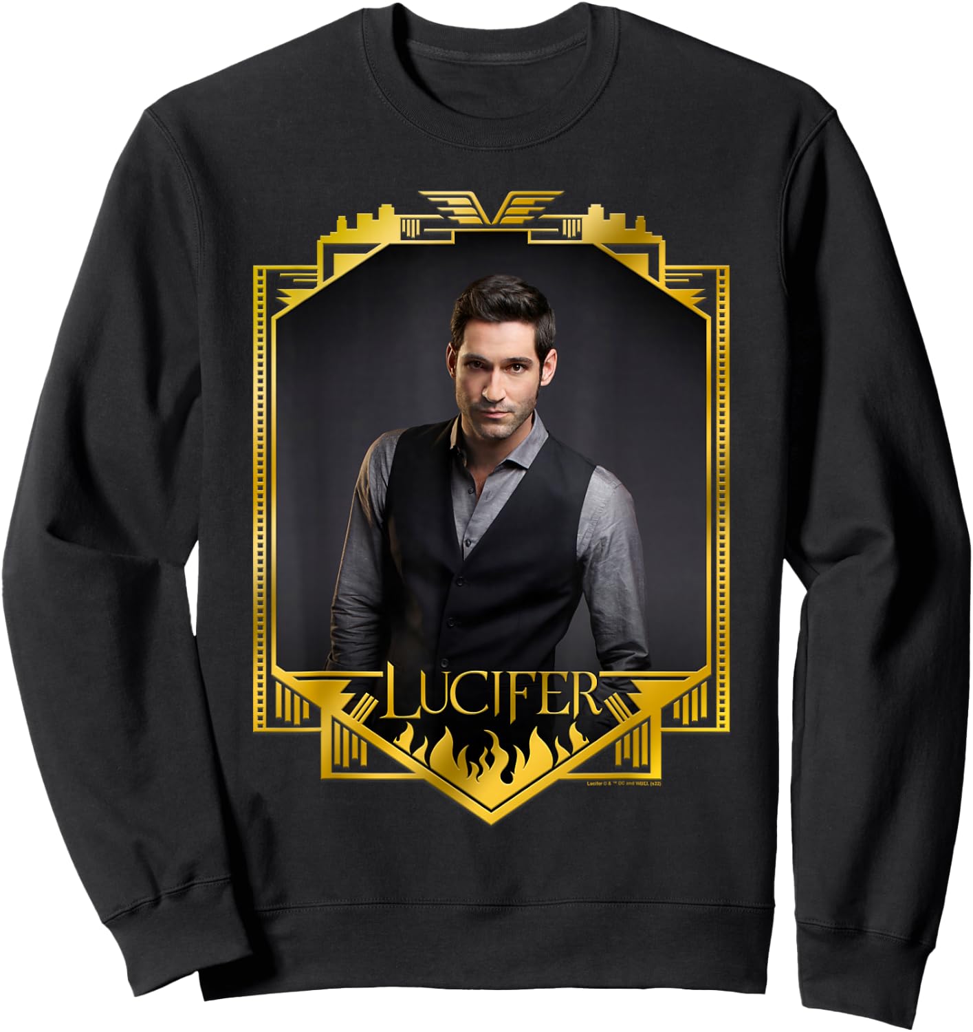 Lucifer Morningstar, The Devil Himself Sweatshirt - Sweatshirt | Black