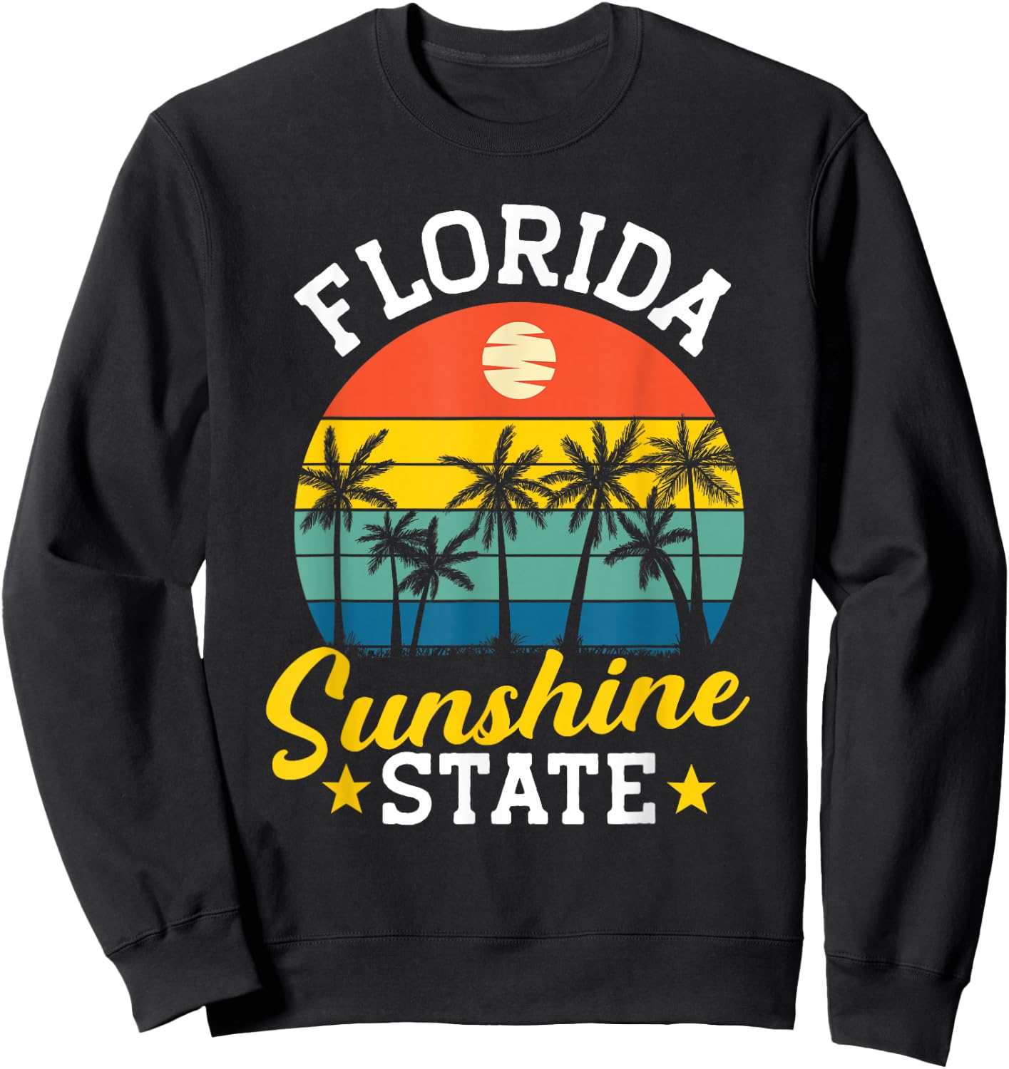 Summer Beach Lover Florida Sunshine State Sweatshirt - Sweatshirt | Black