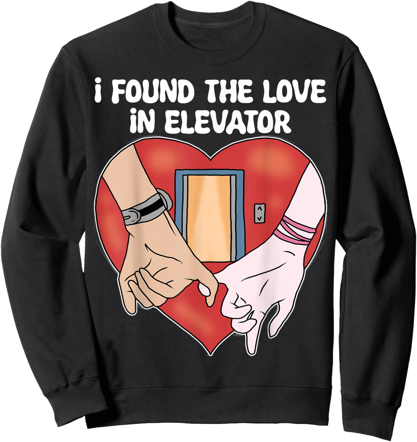Elevator Installer Funny Elevator Mechanic Sweatshirt - Sweatshirt | Black