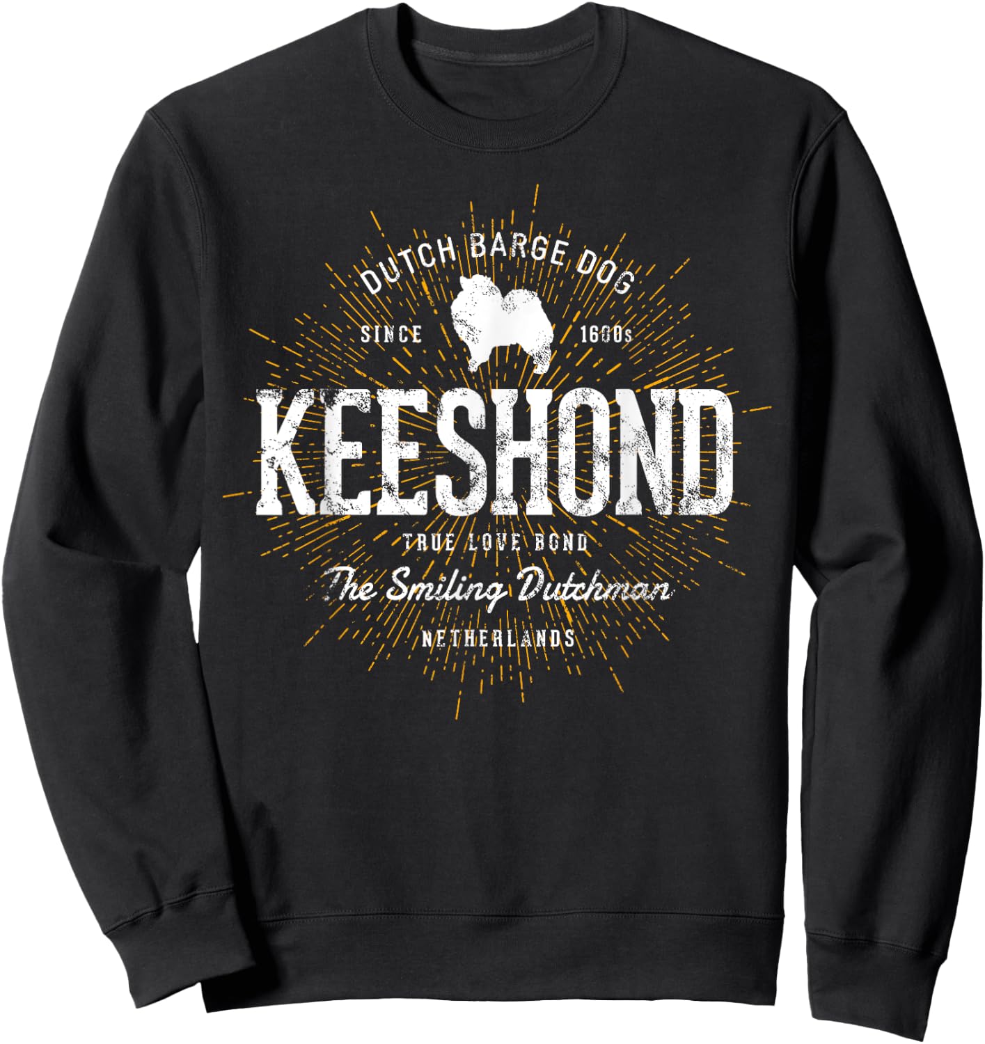 Vintage Kees for Dog Lovers Keeshond Sweatshirt - Sweatshirt | Black