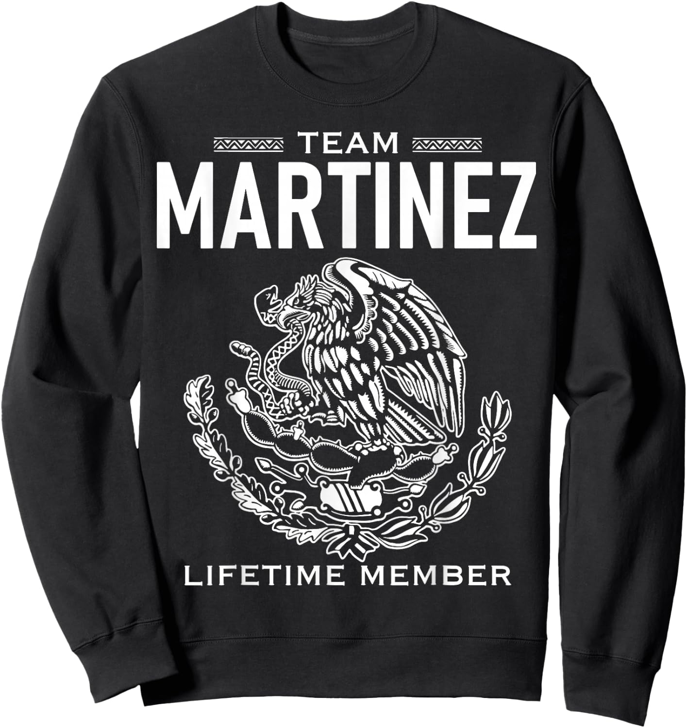 Team Martinez Lifetime Member Gift Shirt Proud Surname Sweatshirt - Sweatshirt | Black