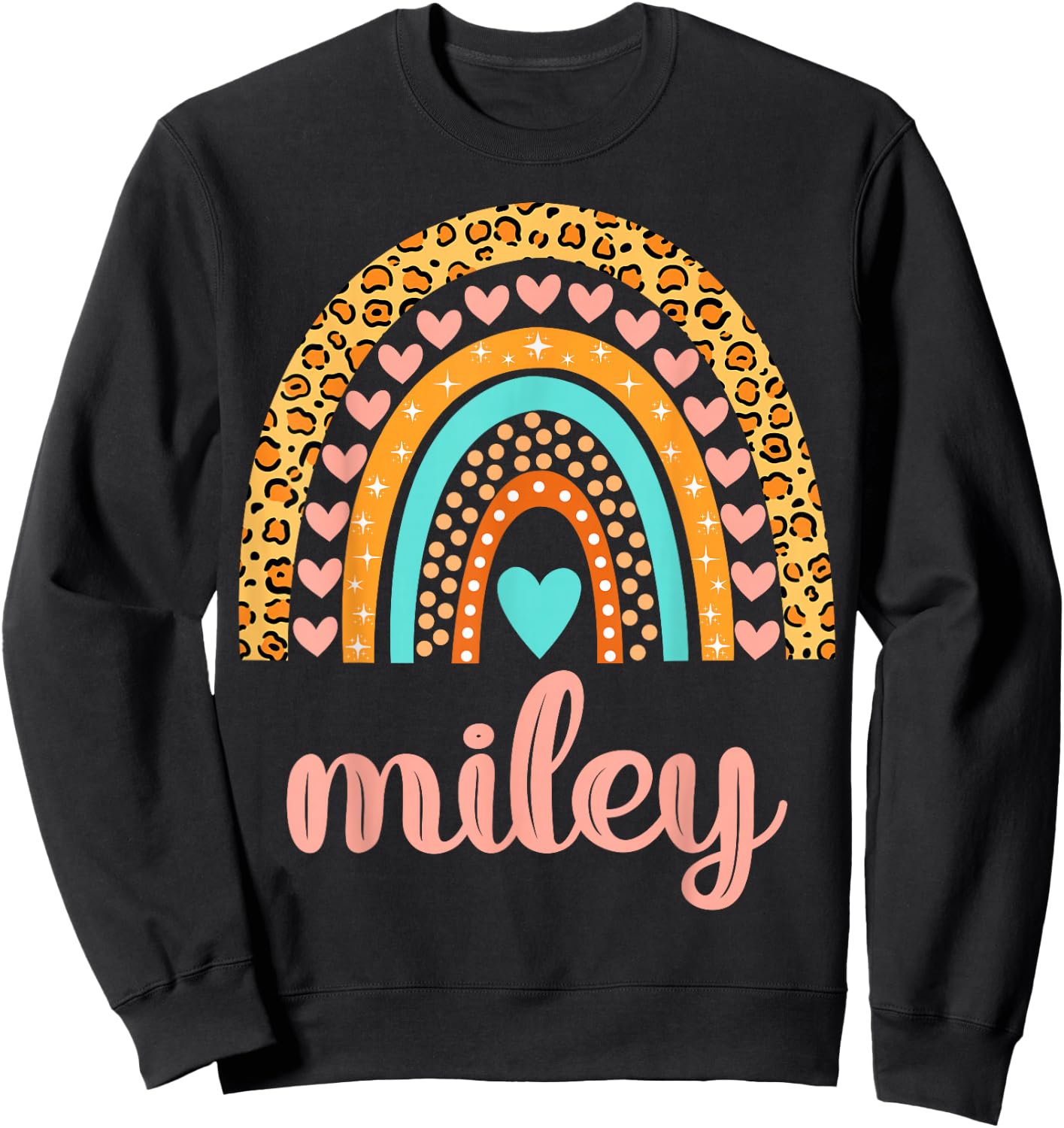 Miley Miley Name Birthday Shirt Gift Sweatshirt - Sweatshirt | Black