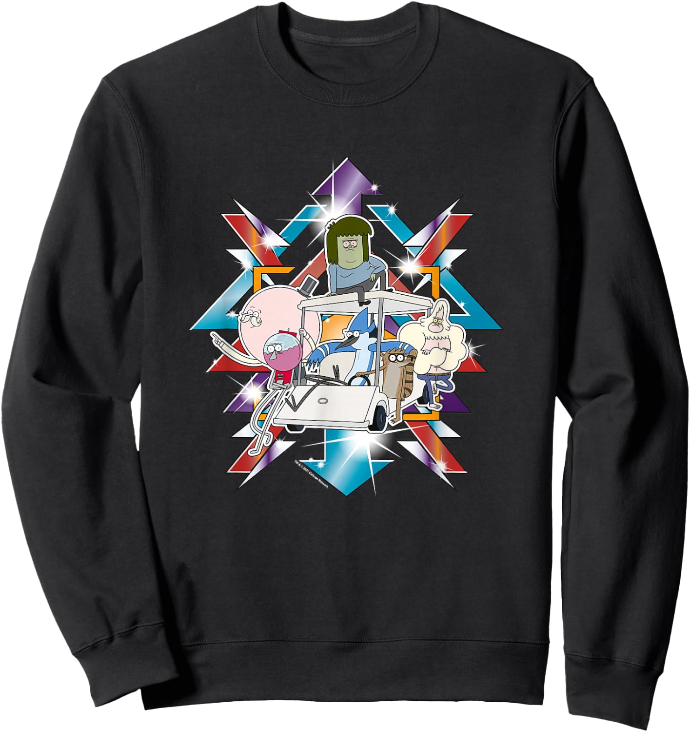 Regular Show Metallic Group Art Sweatshirt - Sweatshirt | Black