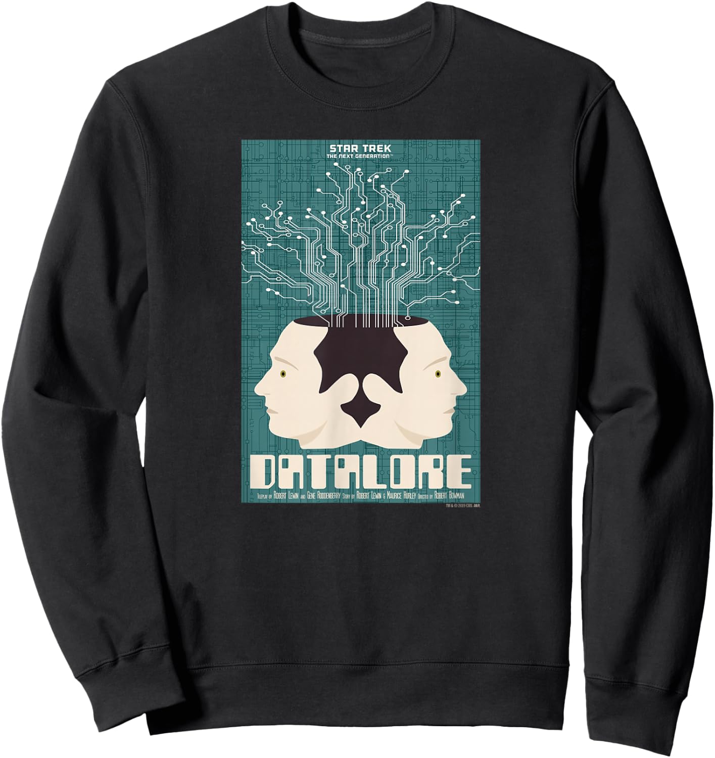 Star Trek: The Next Generation Juan Ortiz Datalore Sweatshirt - Sweatshirt | Black