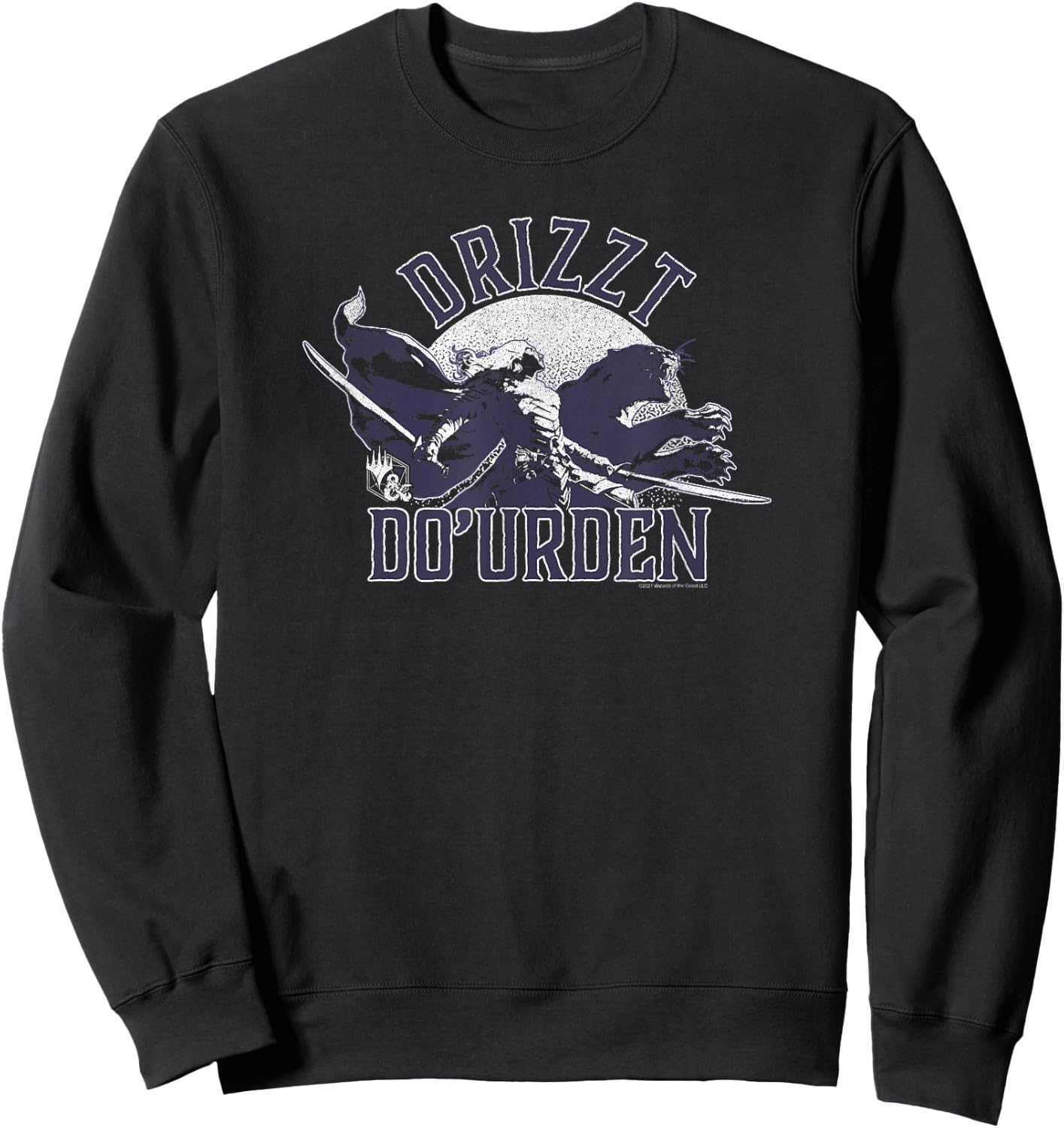 Magic: The Gathering Dungeons & Dragons Vintage Drizzt Sweatshirt - Sweatshirt | Black