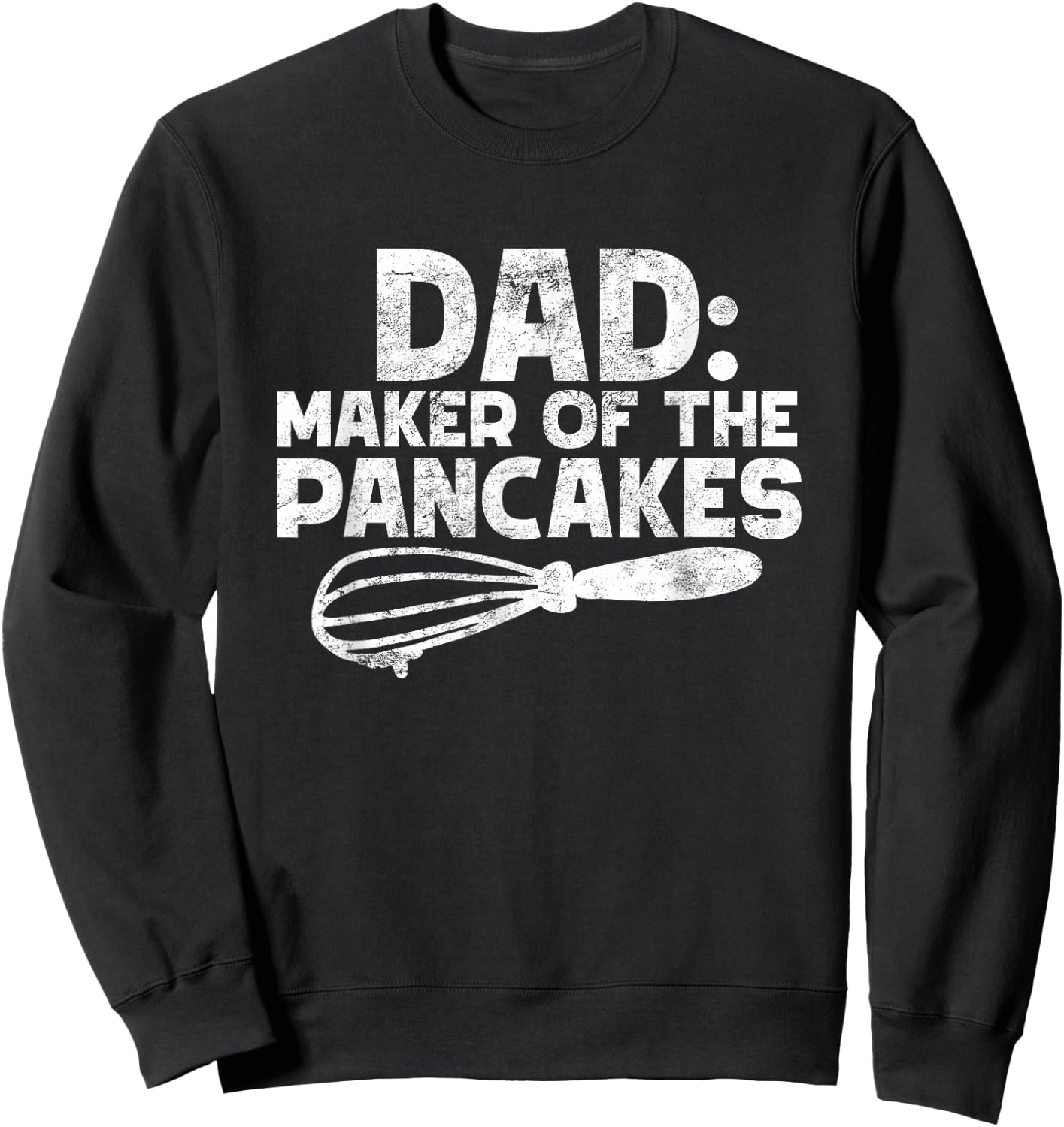zAPz Creative Dad Maker Of The Pancakes Funny Pancake Lovers Gift Fathers Black Cotton 65% Polyester 35% Short Sleeve Sweatshirt - Sweatshirt | Black