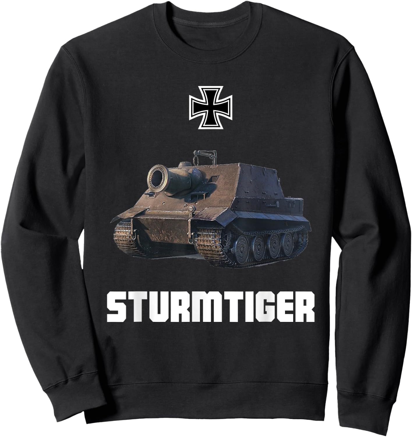 Sturmtiger German Heavy Tank WW2 Military Sturmmörser Tiger Sweatshirt - Sweatshirt | Black