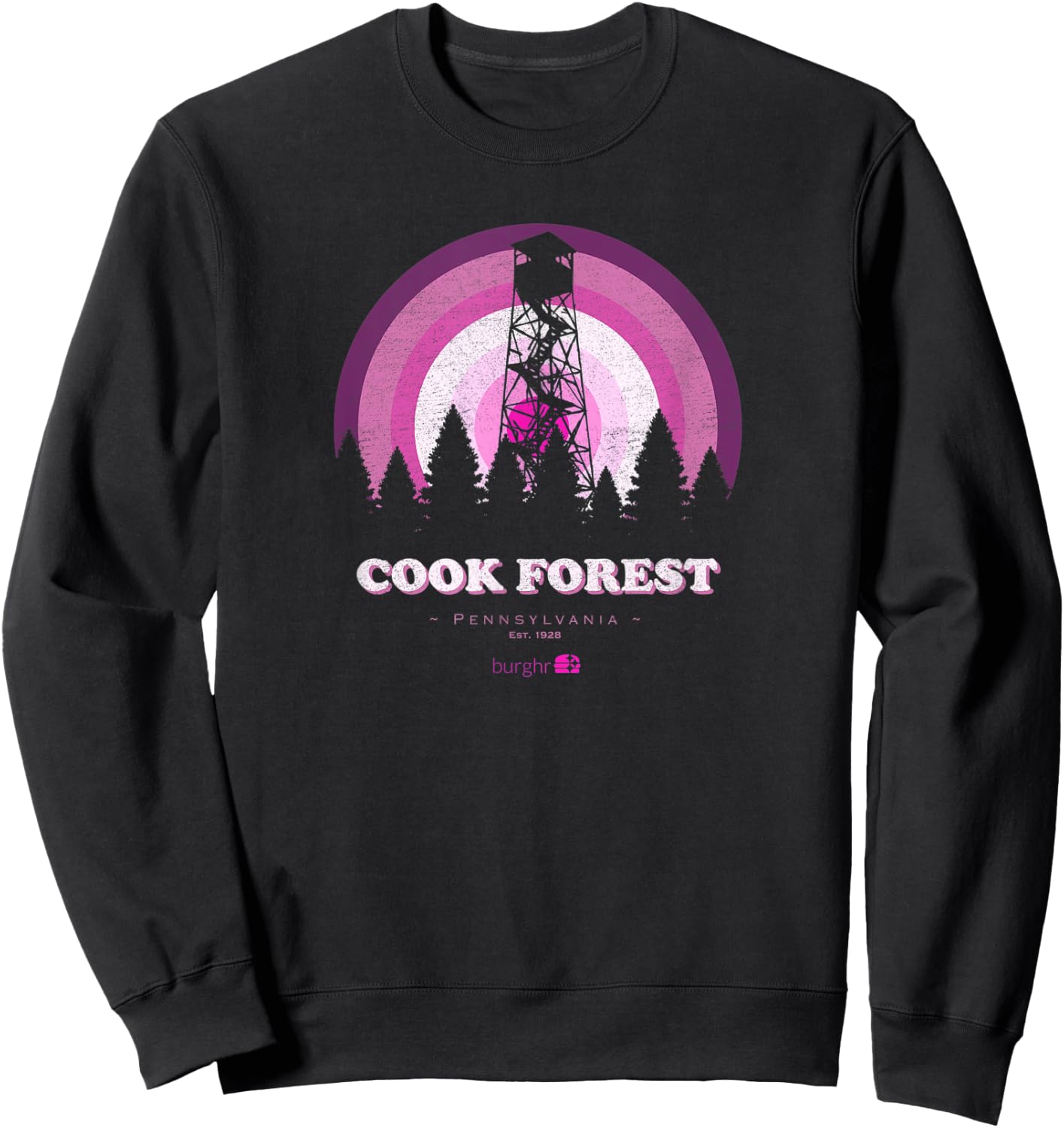 Cook Forest - Fire Tower Sweatshirt - Sweatshirt | Black