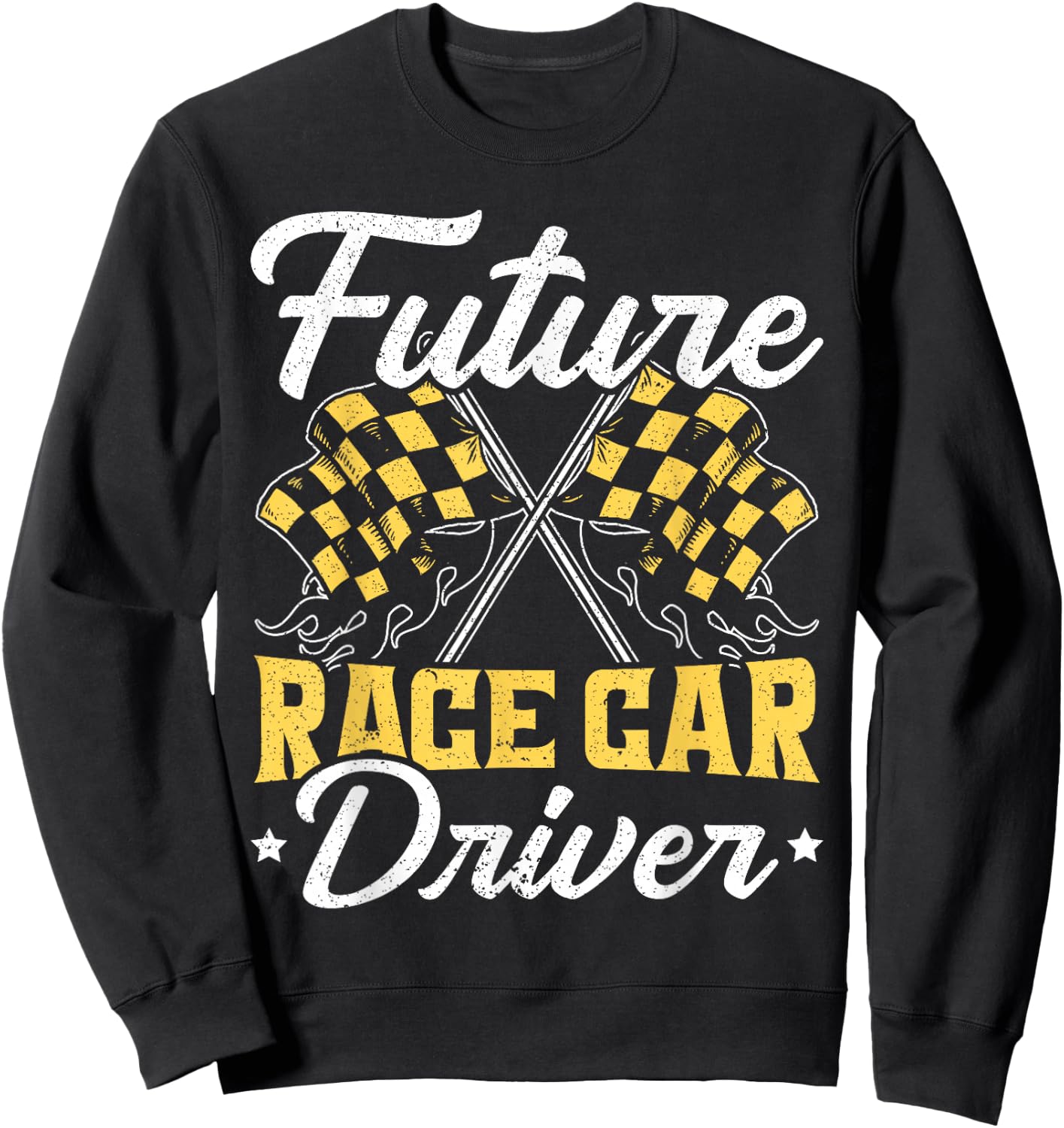 Future Race Car Driver Racer Kids Drag Racing Turbo Speed Sweatshirt - Sweatshirt | Black