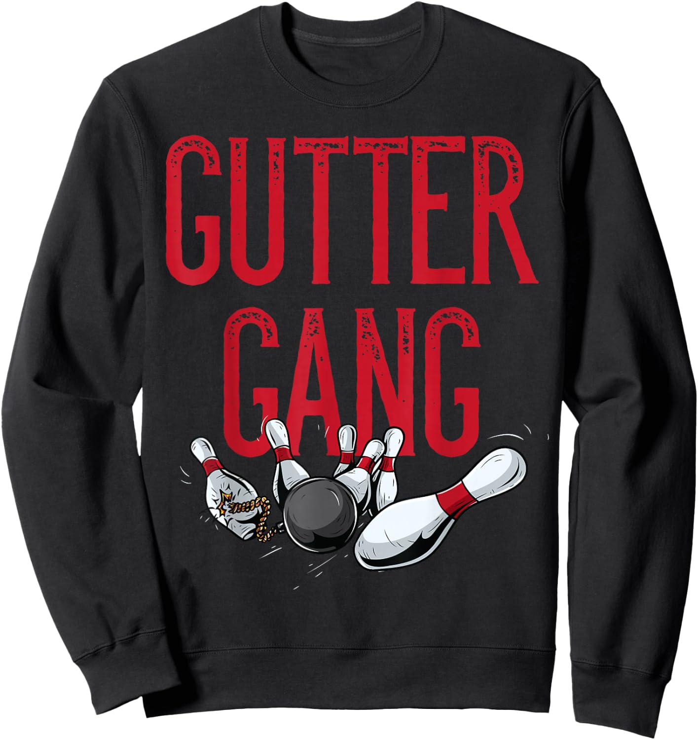 Gutter Gang Matching Bowling Team Shirts Men Women Teens Sweatshirt - Sweatshirt | Black