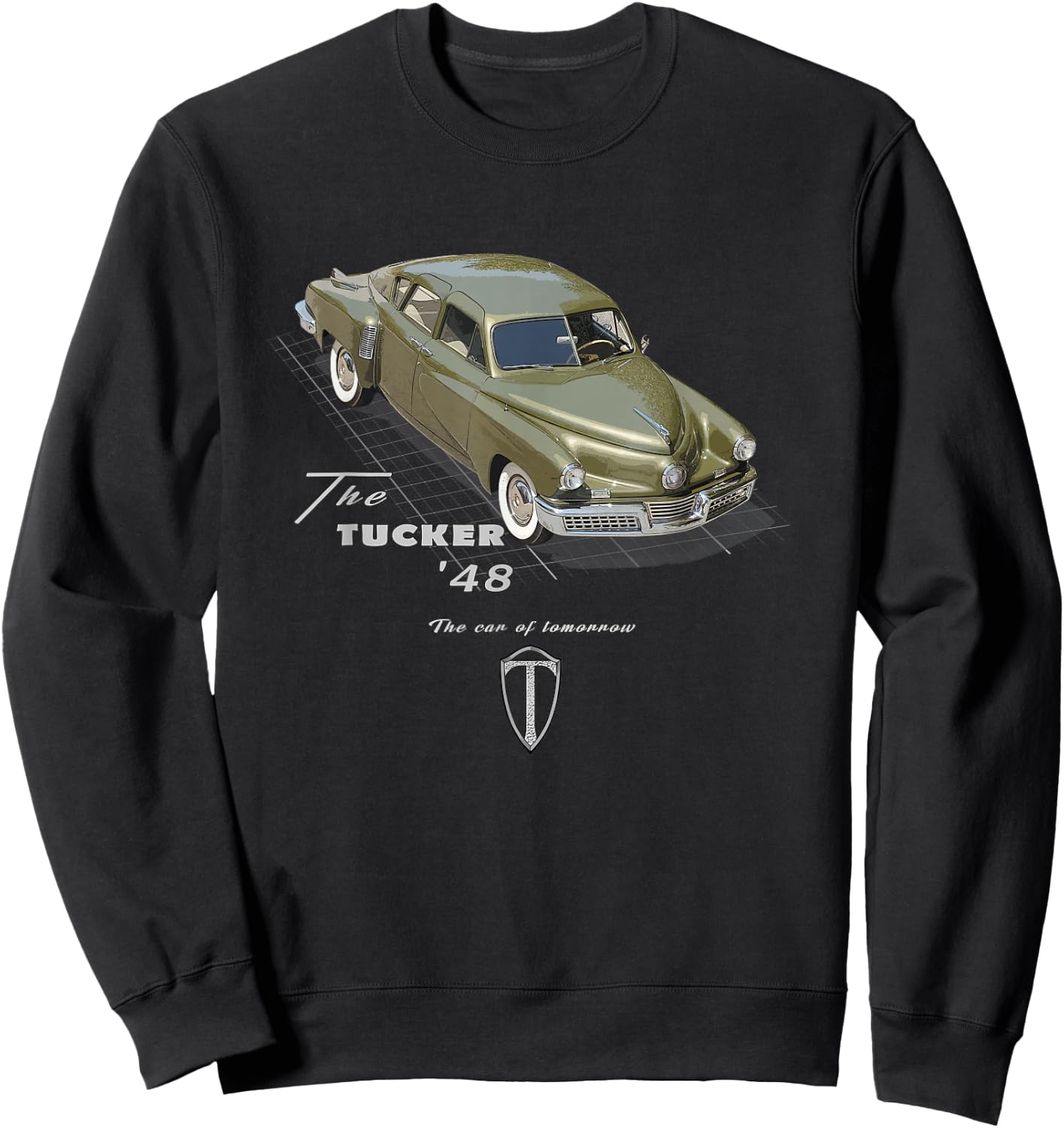 Tucker 48 American Classic Car Legend Sweatshirt - Sweatshirt | Black