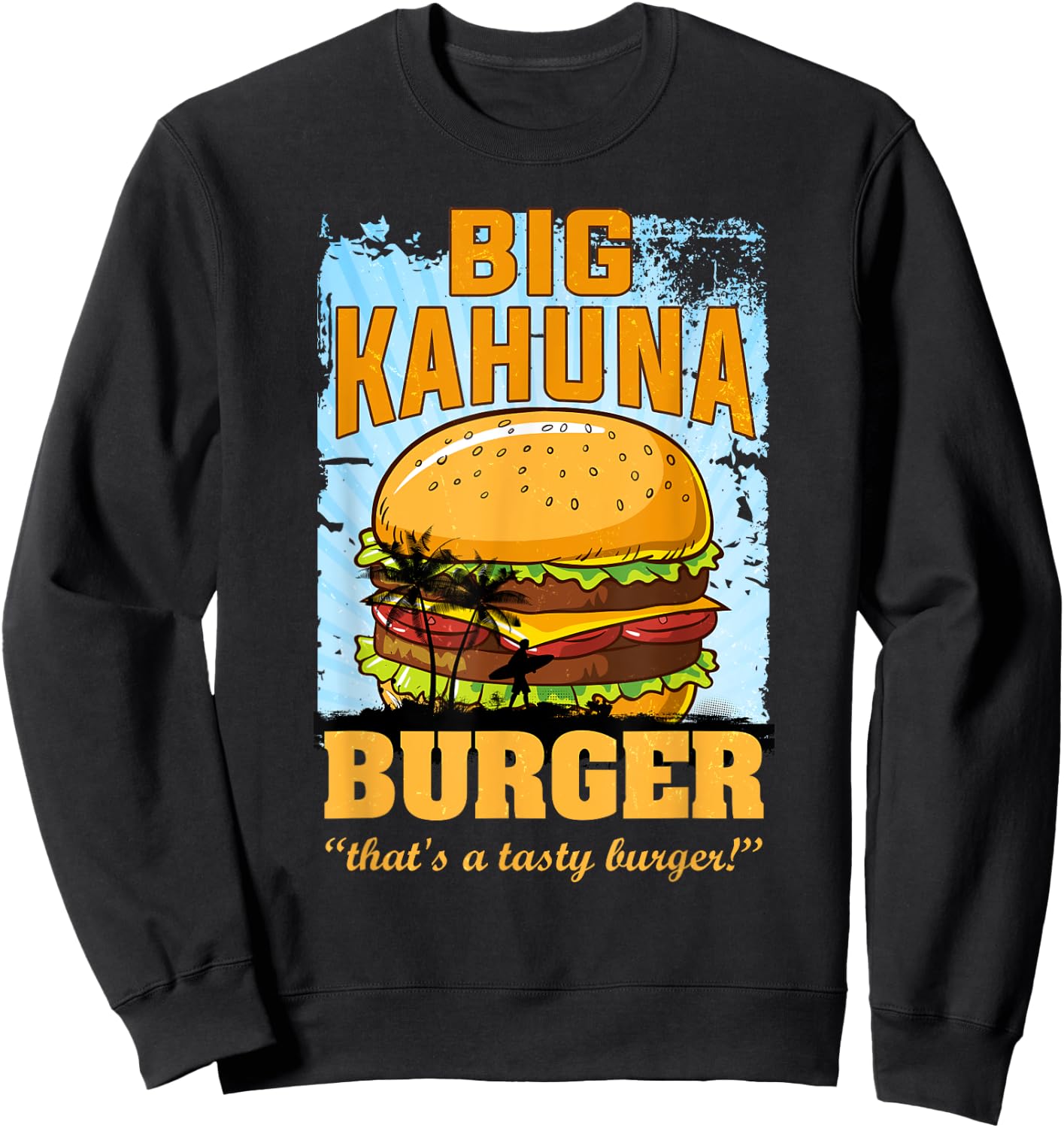Cool Food - Hot Premium Big Kahuna Burger Sweatshirt - Sweatshirt | Black