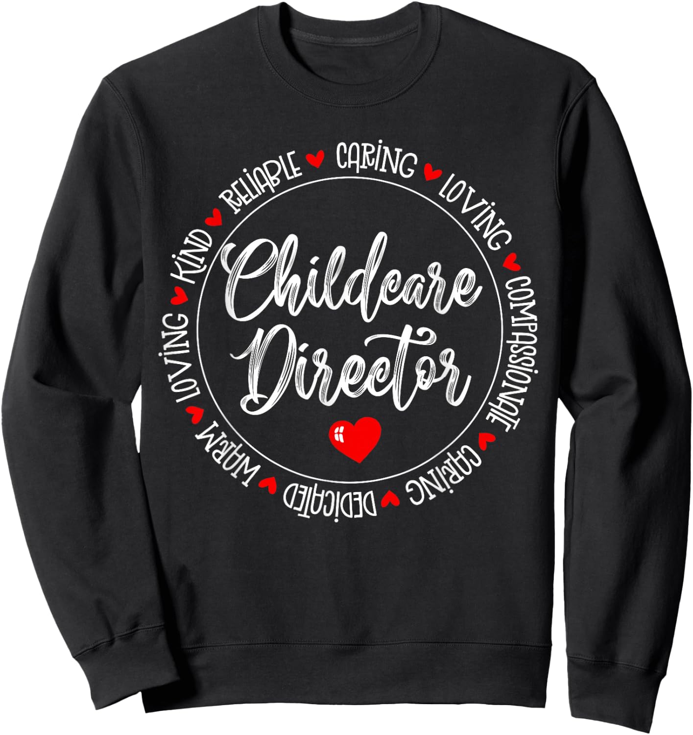 Childcare Director Daycare Crew School Provider Teacher Sweatshirt - Sweatshirt | Black