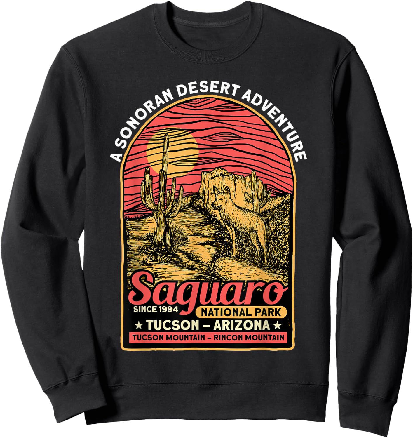Saguaro National Park Sonoran Desert Tourist Souvenirs Sweatshirt - Sweatshirt | Black