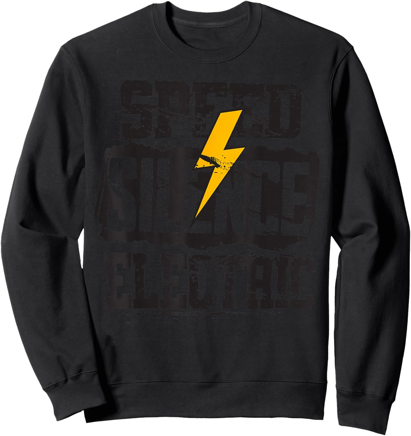 Speed Silence Electric E Cars Driver EV Electric Car Sweatshirt - Sweatshirt | Black