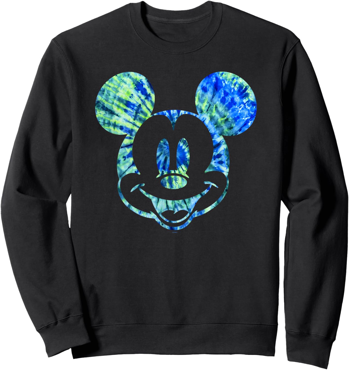 Disney Mickey Mouse Green Tie Dye Small Sweatshirt - Sweatshirt | Black