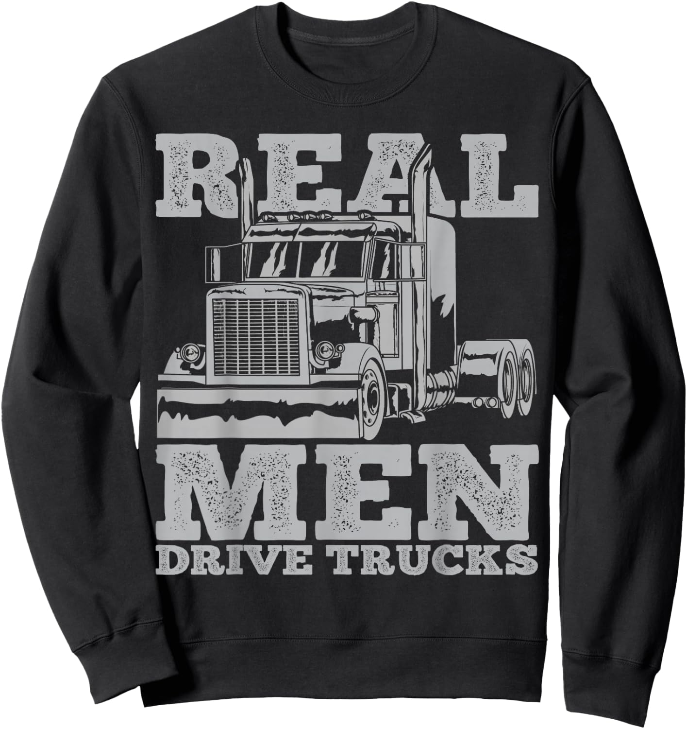 Trucker Truck Truck Driver Sweatshirt - Sweatshirt | Black