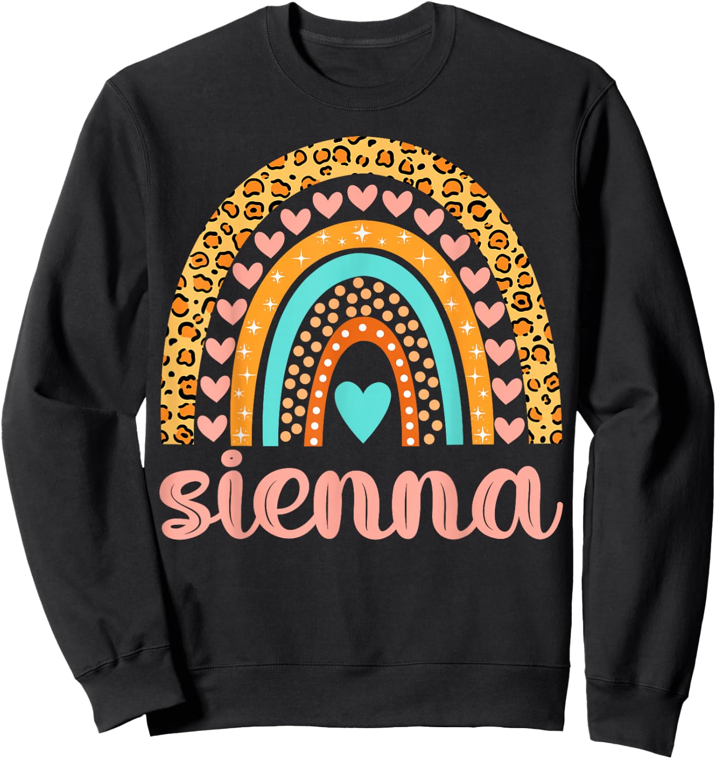 Sienna Sienna Name Birthday Shirt Gift Sweatshirt - Sweatshirt | Black