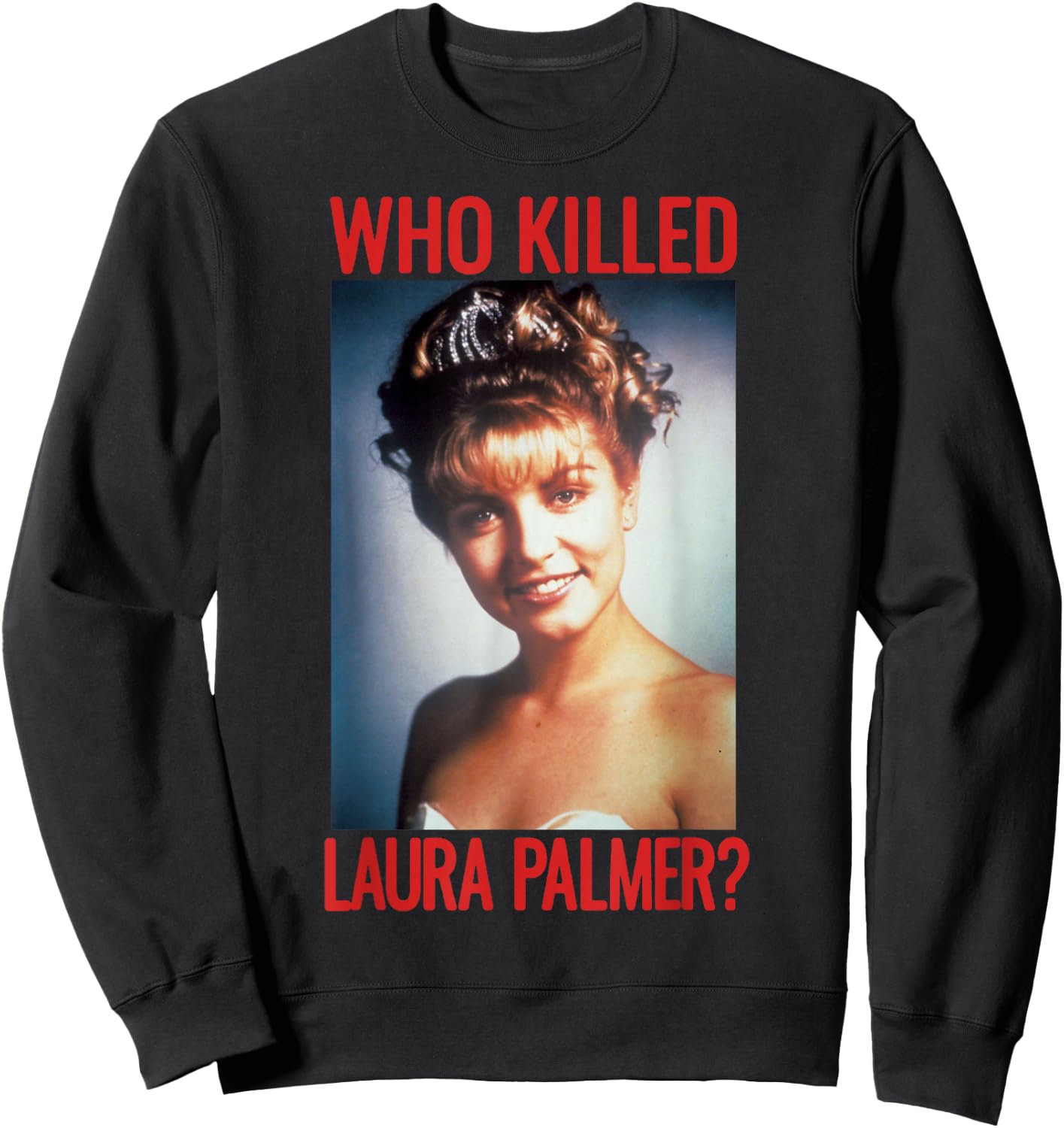 Twin Peaks Who Killed Laura Palmer? Graphic Sweatshirt - Sweatshirt | Black