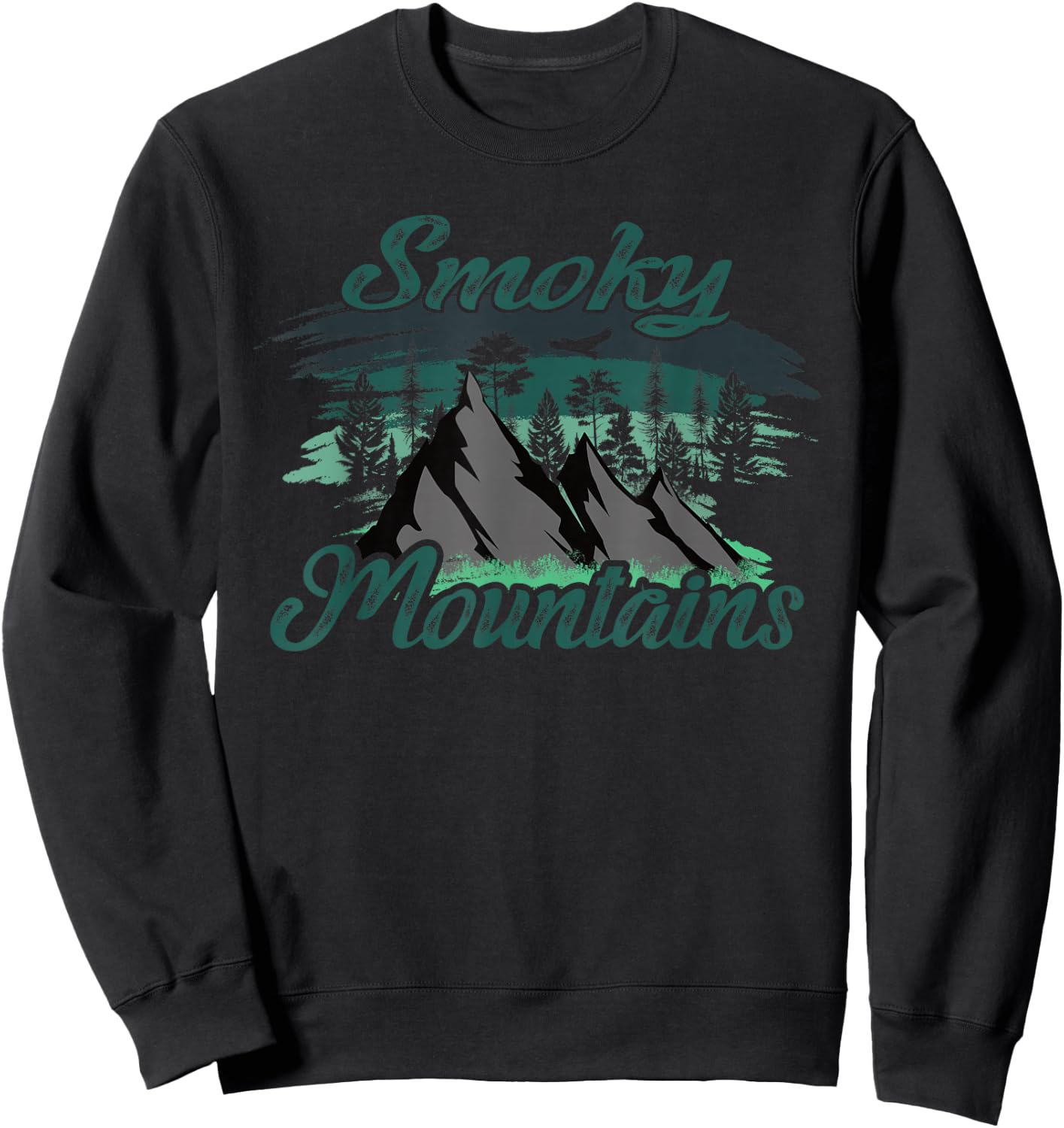 Mountains are calling Smoky Mountains Sweatshirt - Sweatshirt | Black