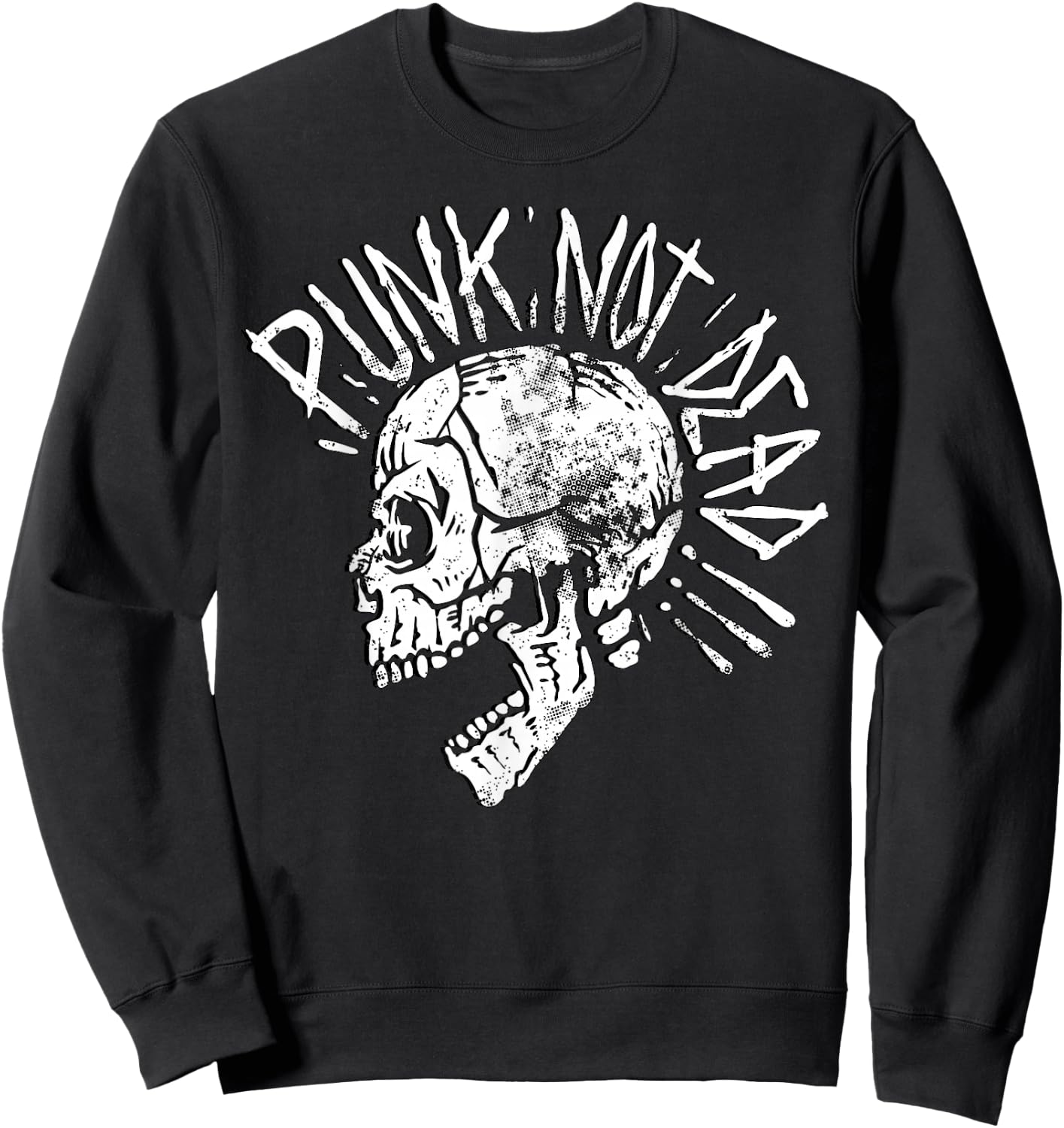 Punks Not Dead - Vintage Grunge - Punk Is Not Dead - Rock Sweatshirt - Sweatshirt | Black