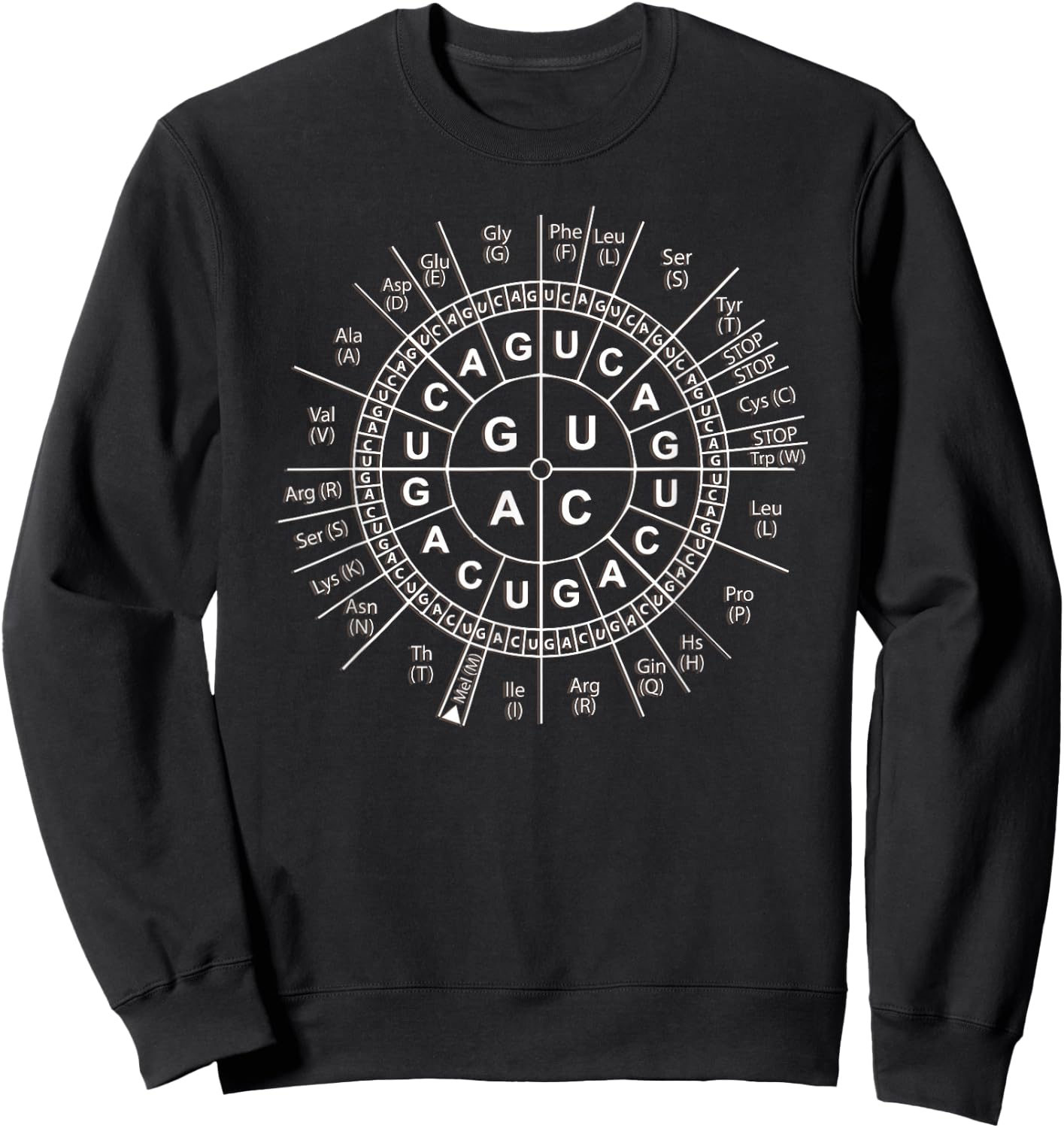 Awesome Biology Genetic Code Sun Science Humor Gift Sweatshirt - Sweatshirt | Black