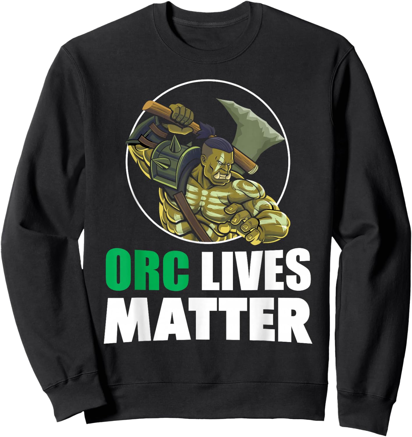 Ork Gift Ugly Orc Sweatshirt - Sweatshirt | Black