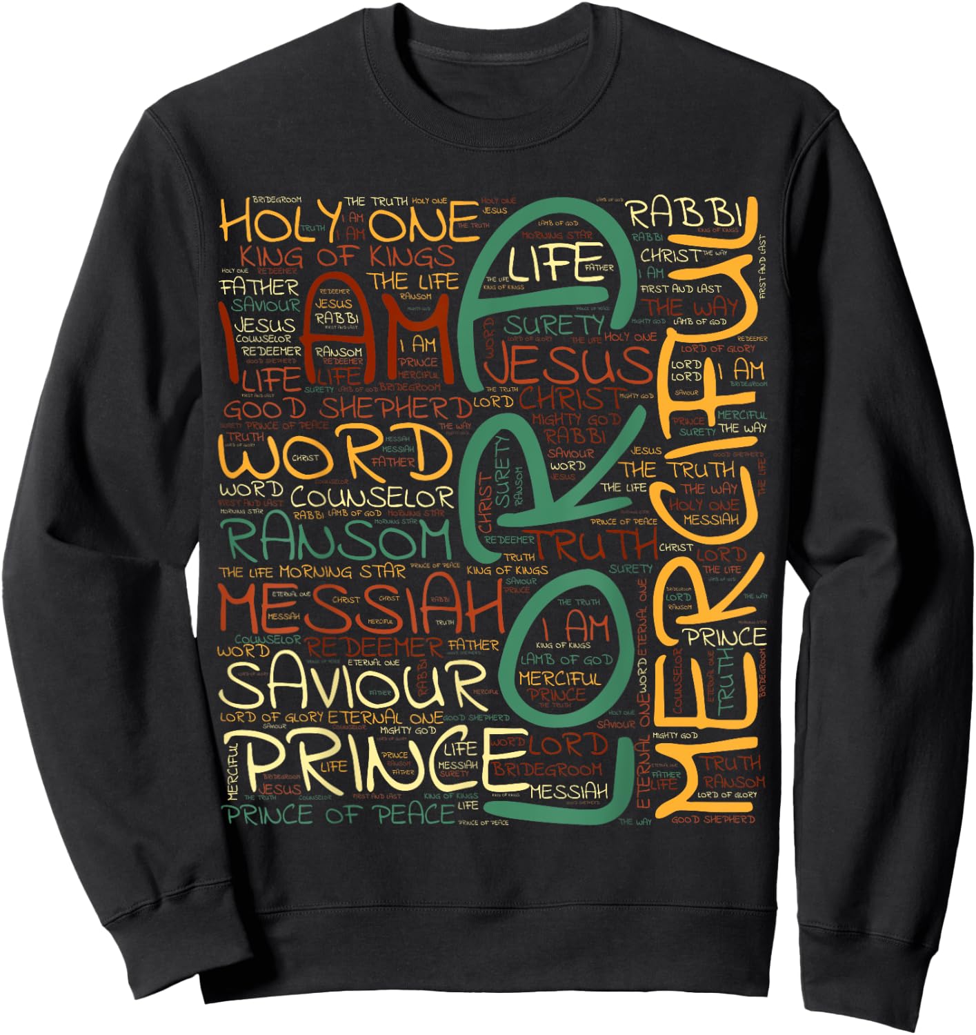 Name of Jesus - Name of Jesus - Christian Shirt Sweatshirt - Sweatshirt | Black