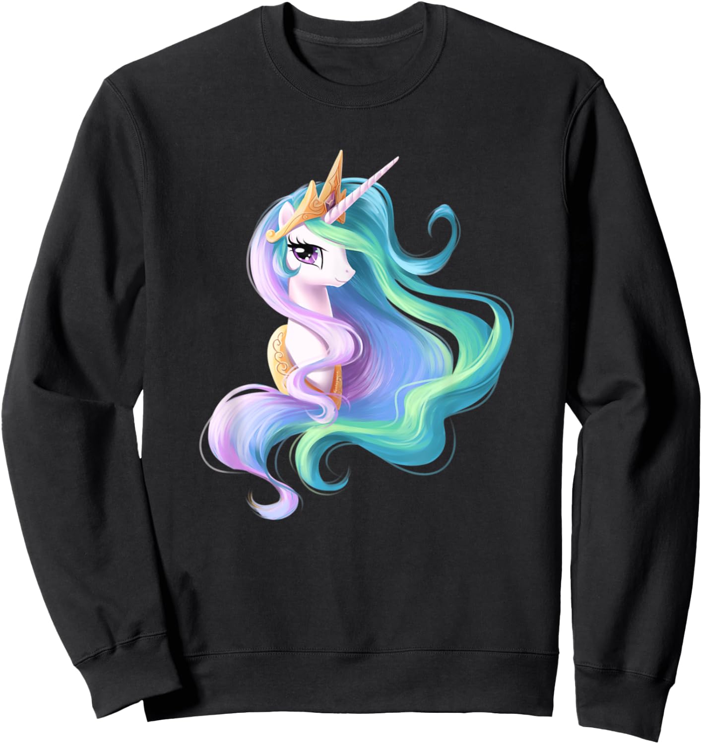 Princess Celestia Unicorn Perfect Unicorn Gift Sweatshirt - Sweatshirt | Black