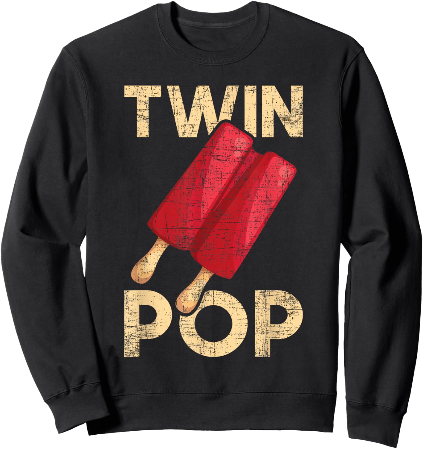 Twin Pop - Grandpa Granddad Of Twins Sweatshirt - Sweatshirt | Black