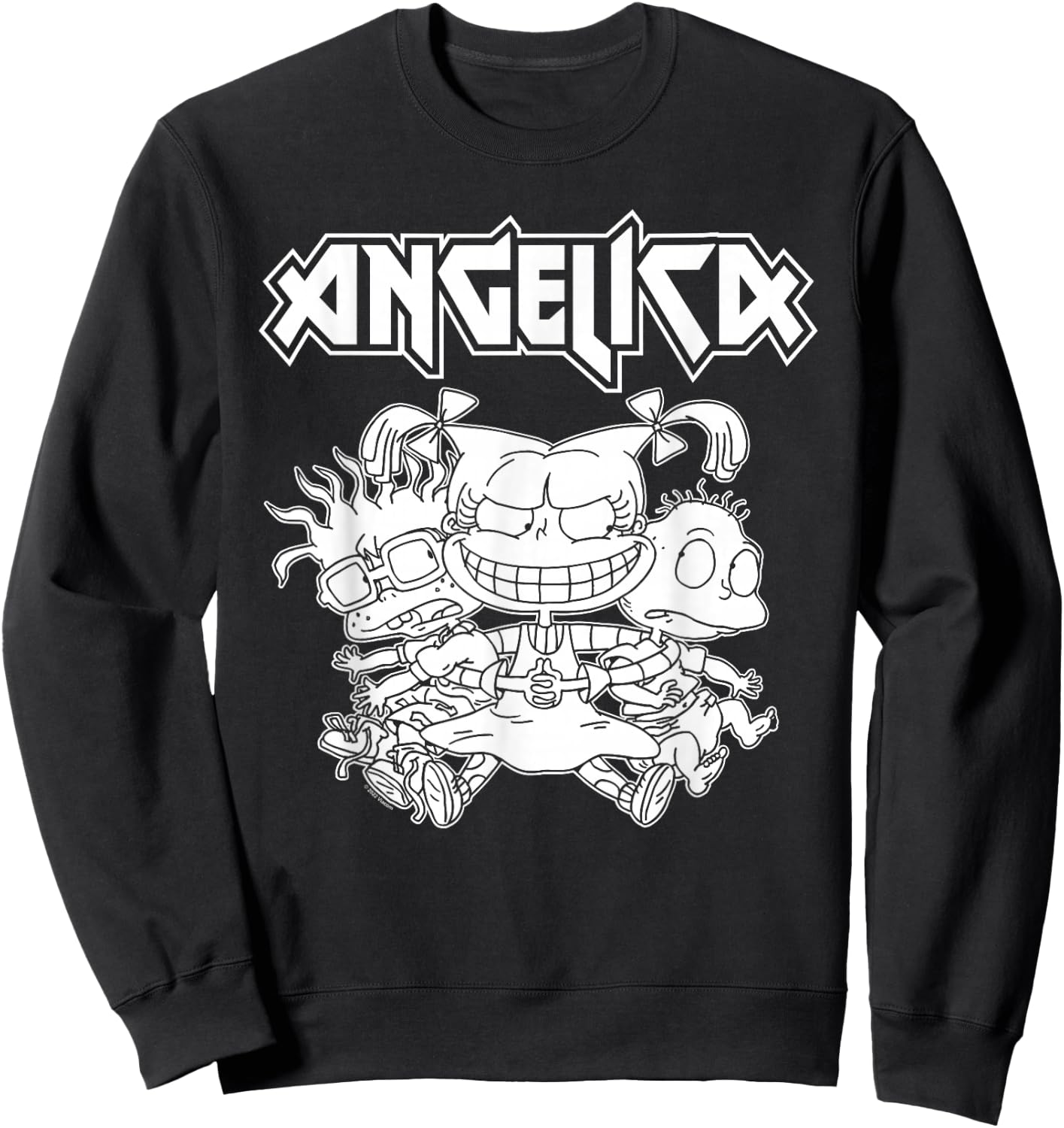 Rugrats Angelica Pickles Rocks Sweatshirt - Sweatshirt | Black