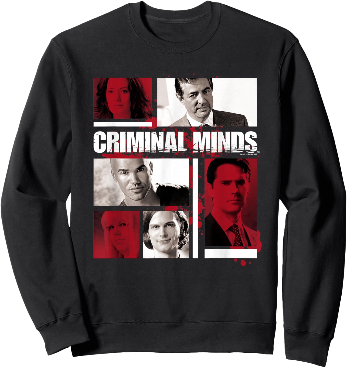 Criminal Minds Character Boxes Sweatshirt - Sweatshirt | Black