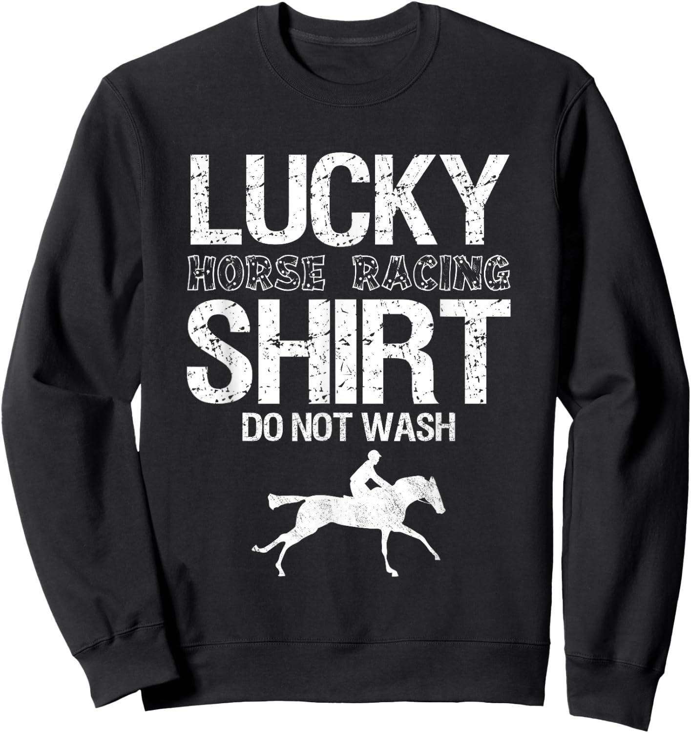 Betting Horse Races Sweatshirt - Sweatshirt | Black