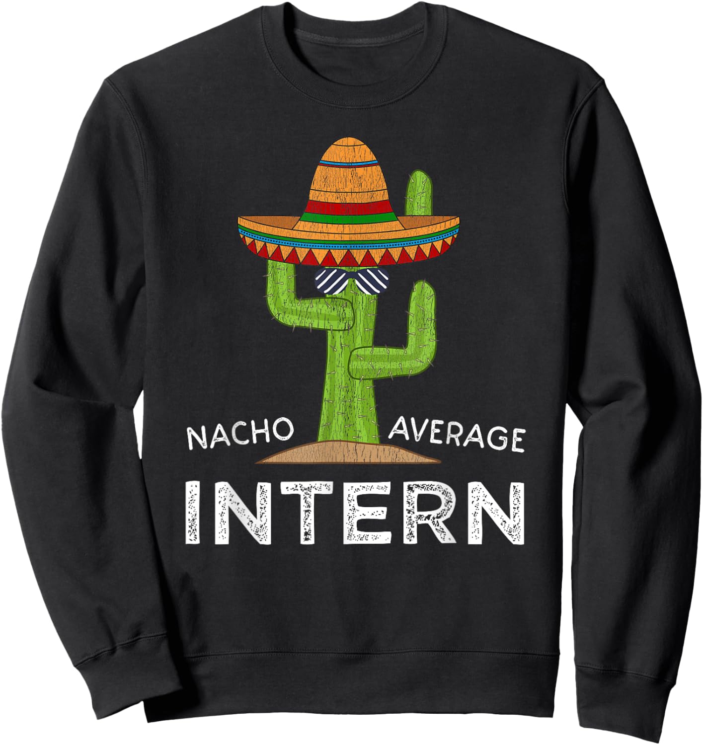 Funny Intern Internship Sweatshirt - Sweatshirt | Black